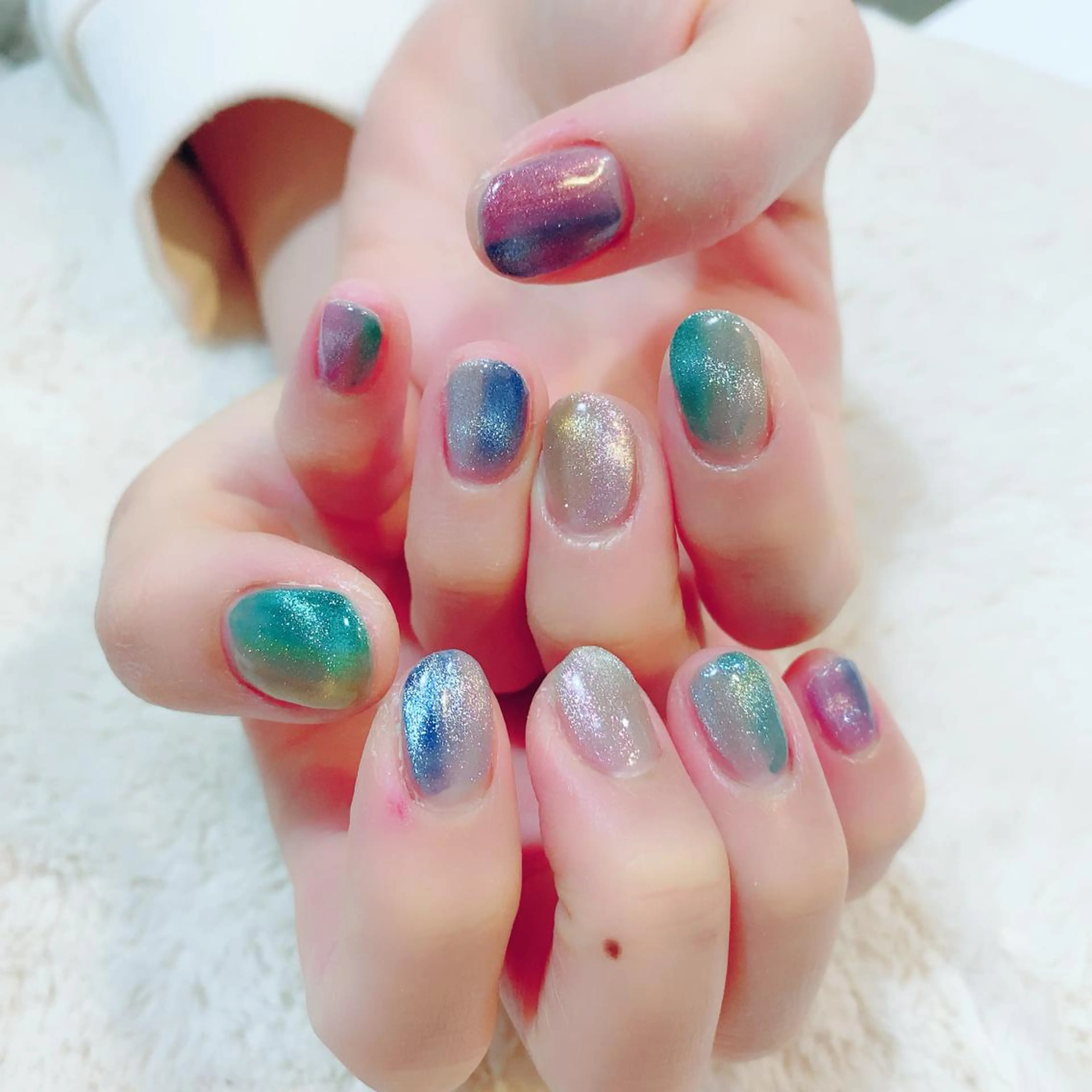 ネイル マグネットネイル YAS 青柳 安代のネイルデザイン