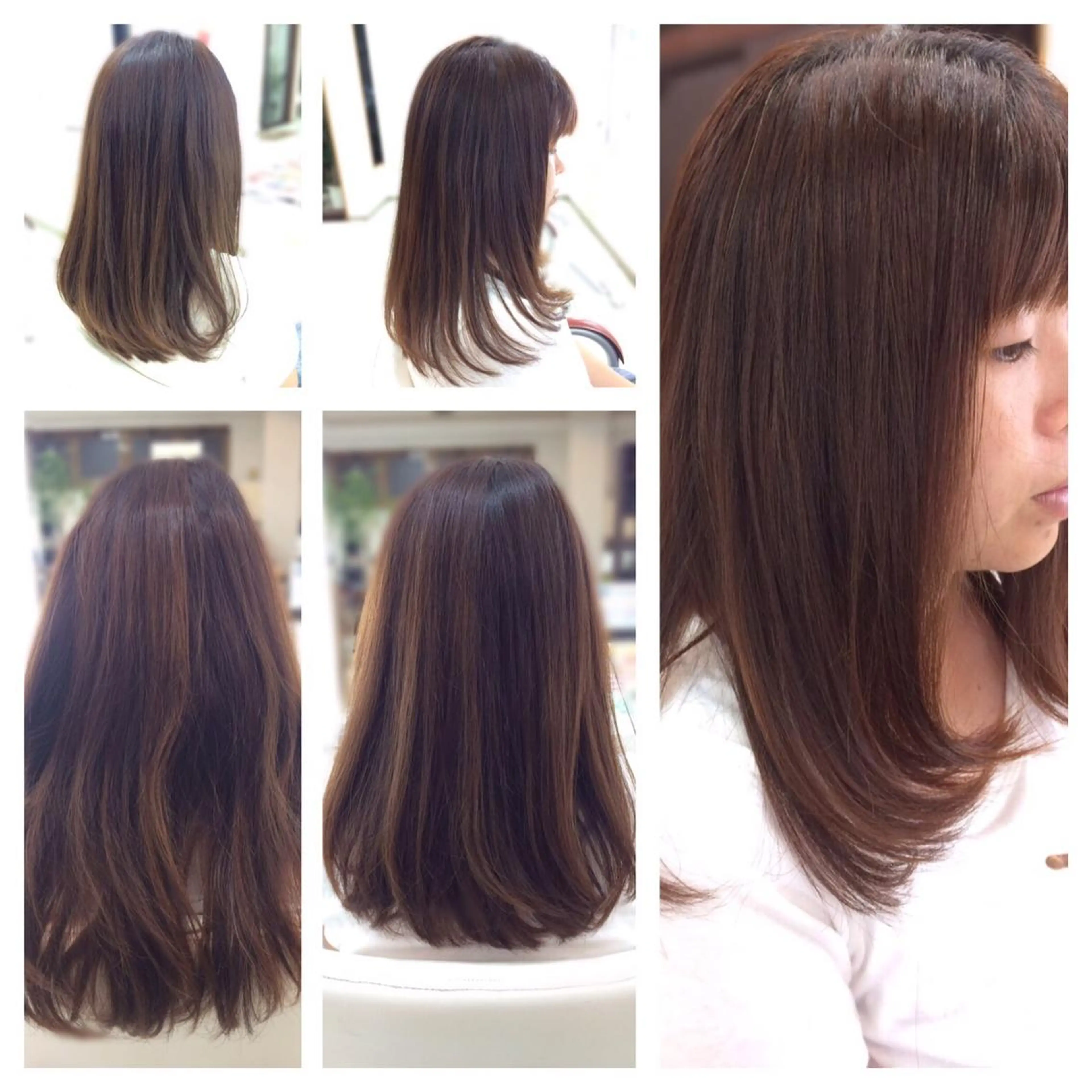 セミロング いけだ ゆうのヘアスタイル