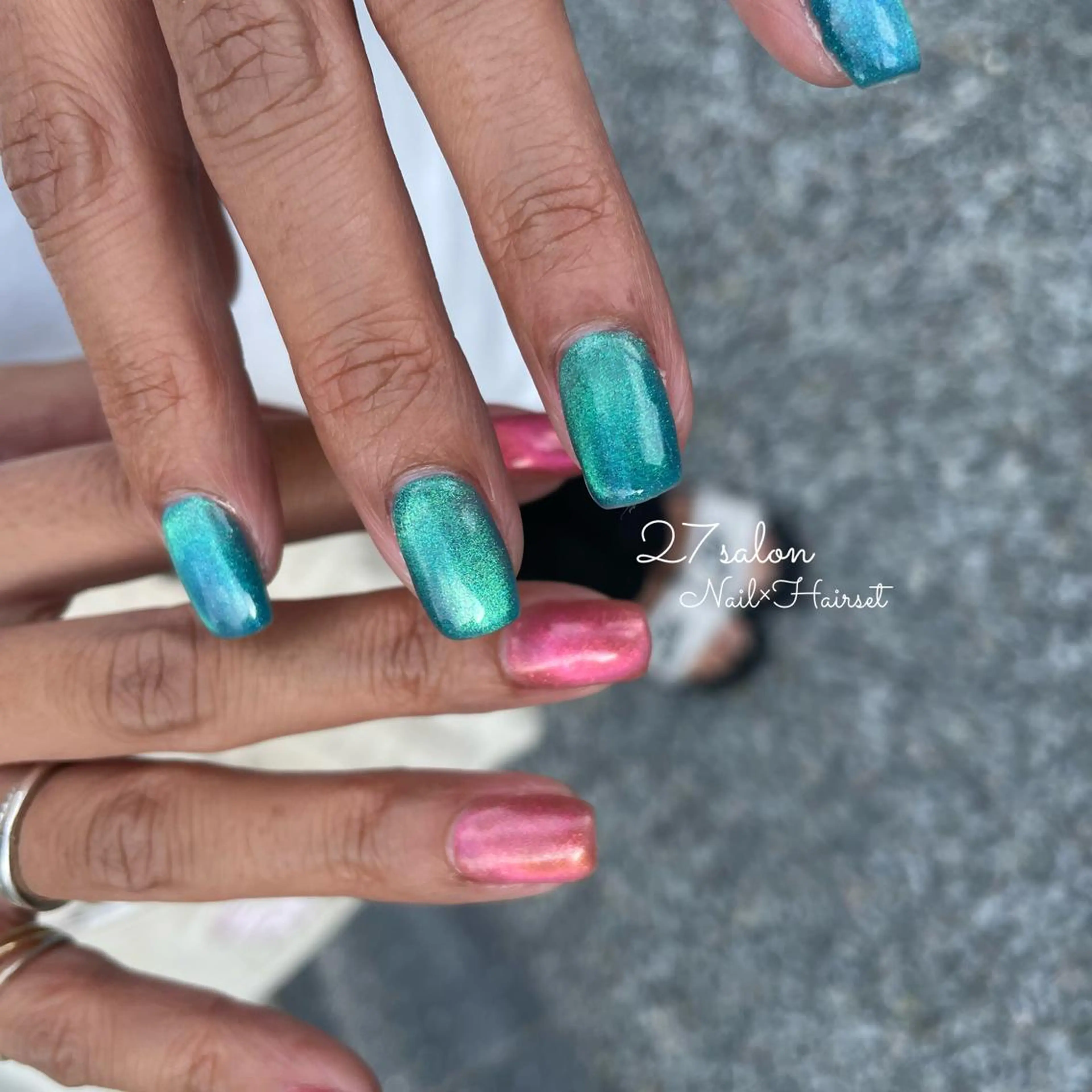 ネイル マグネットネイル 27salon yuinaのネイルデザイン