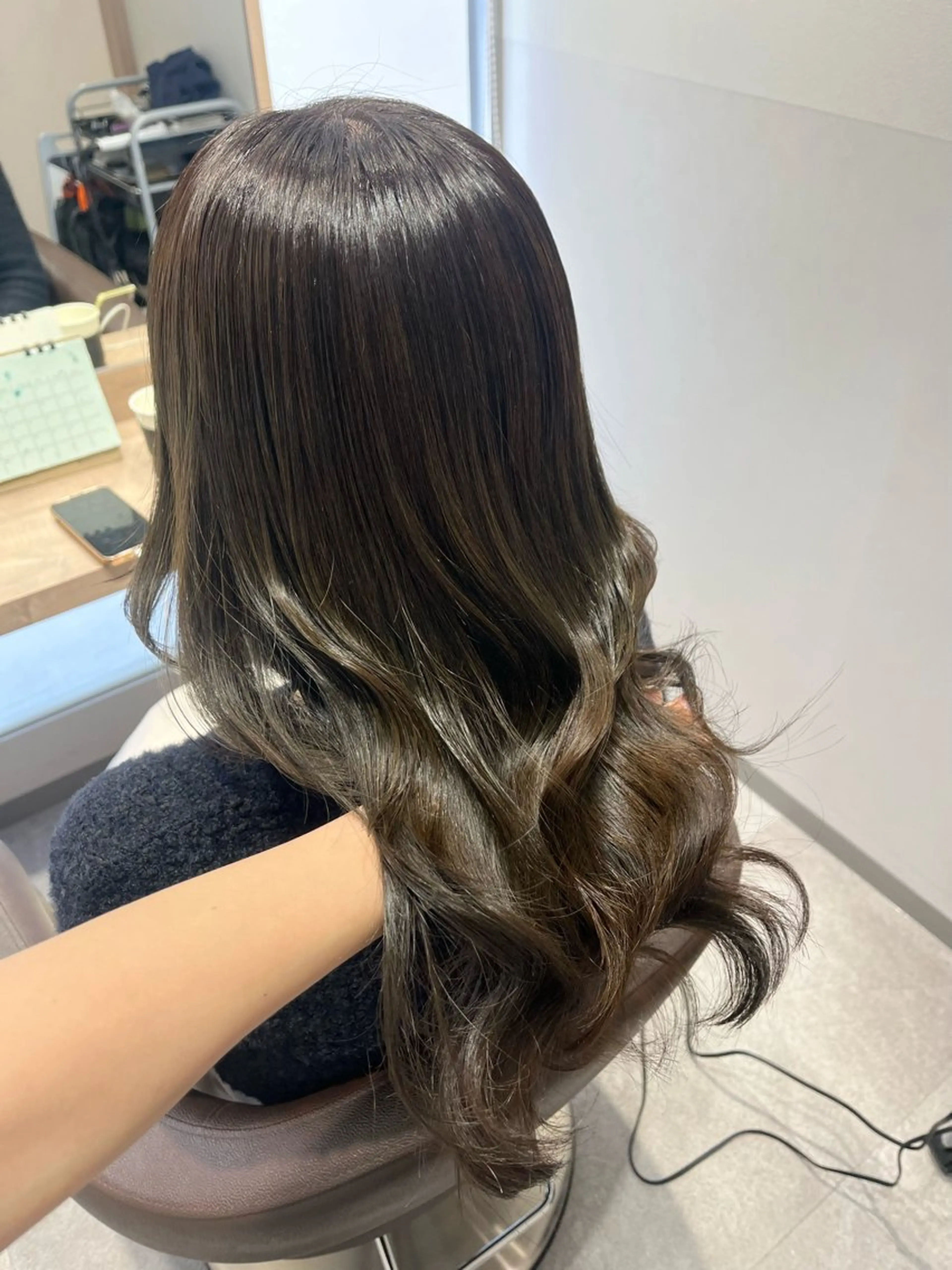 セミロング カット ヘアカラー トリートメント SALOWIN大宮crest所属・大宮レイヤーカット× 透明感カラー　rioのヘアスタイル