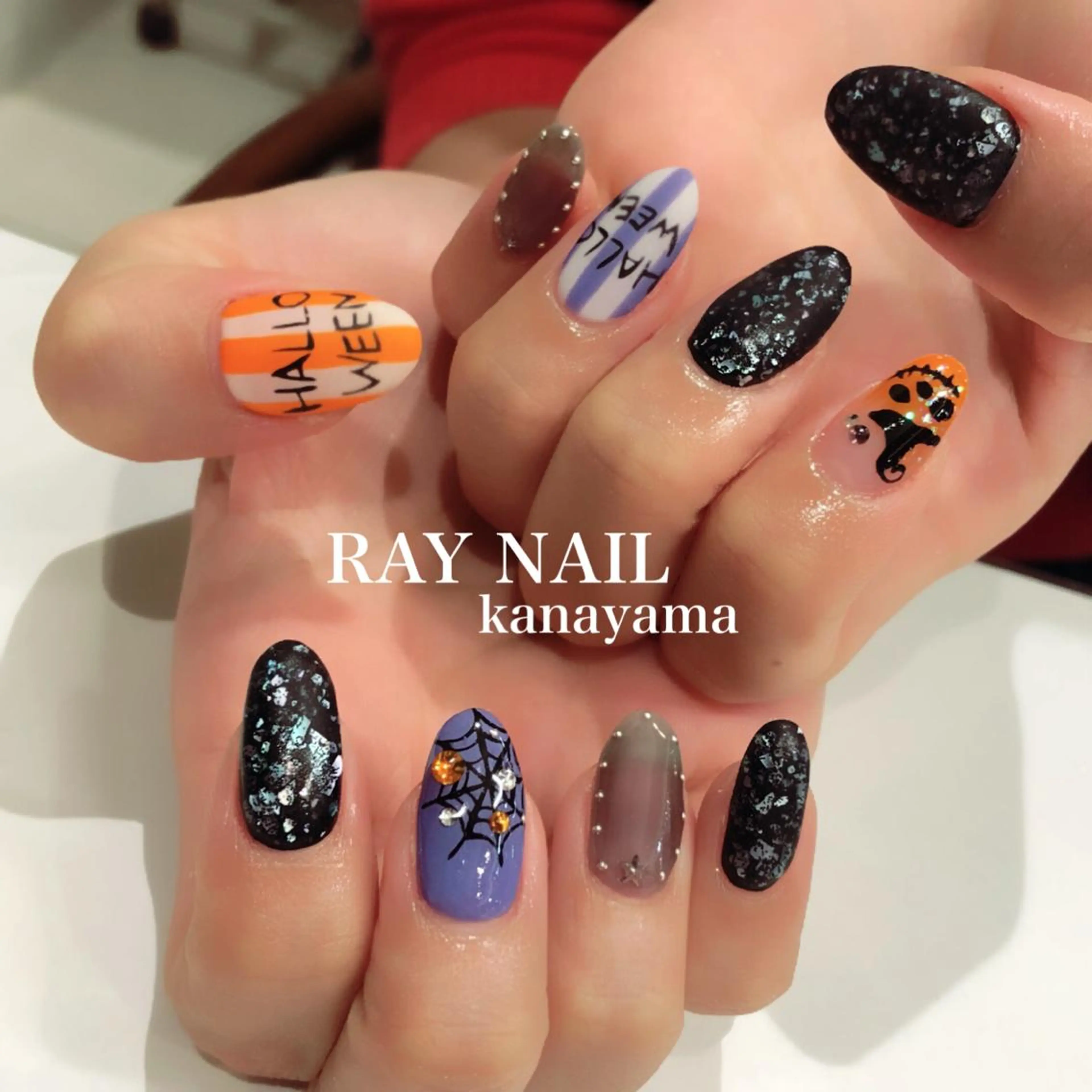 ネイル ハロウィン Arowa 伊田のネイルデザイン