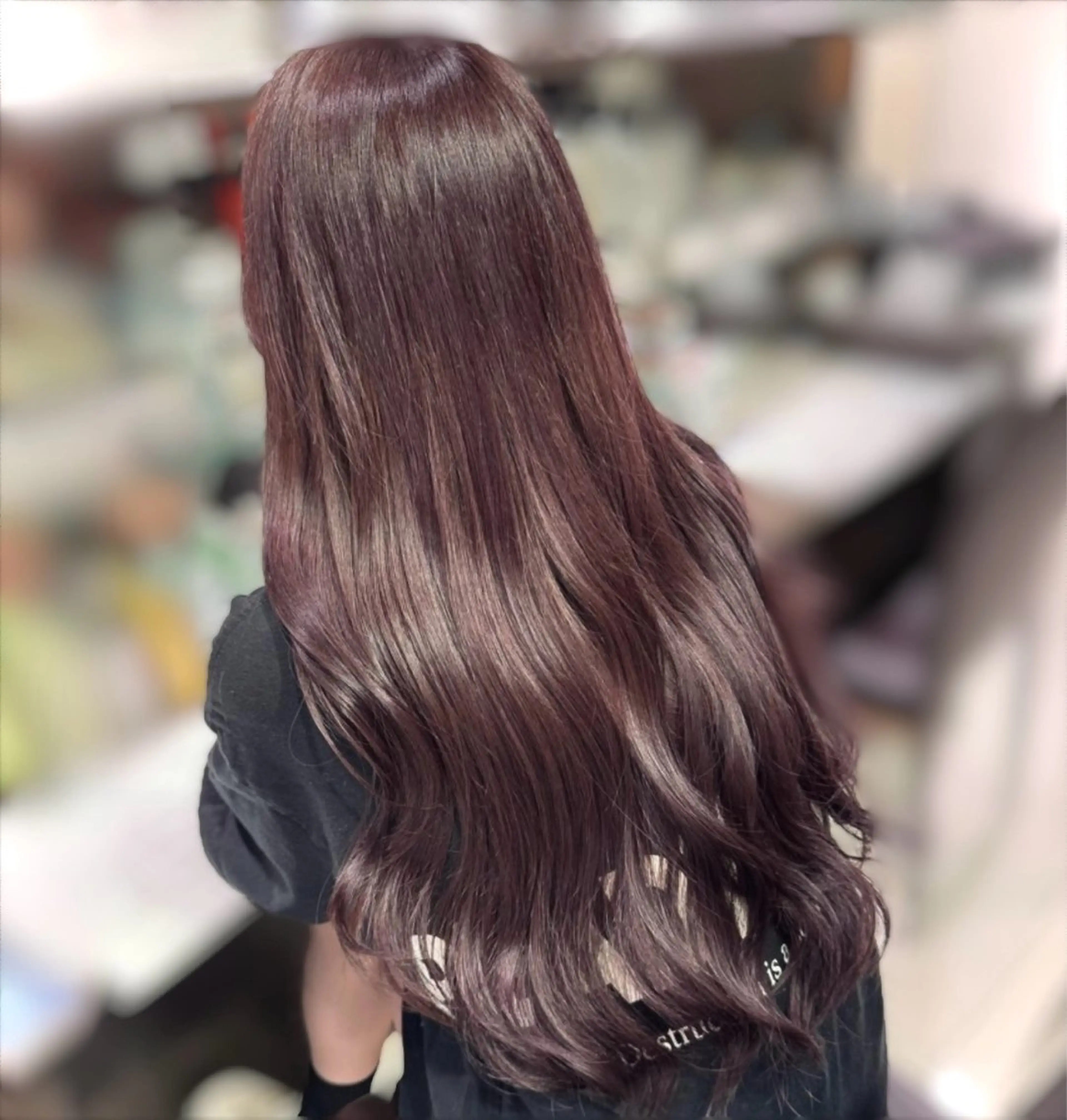 ロング ヘアカラー つや髪ᰔᩚ暖色 カラーYui🩰のヘアスタイル