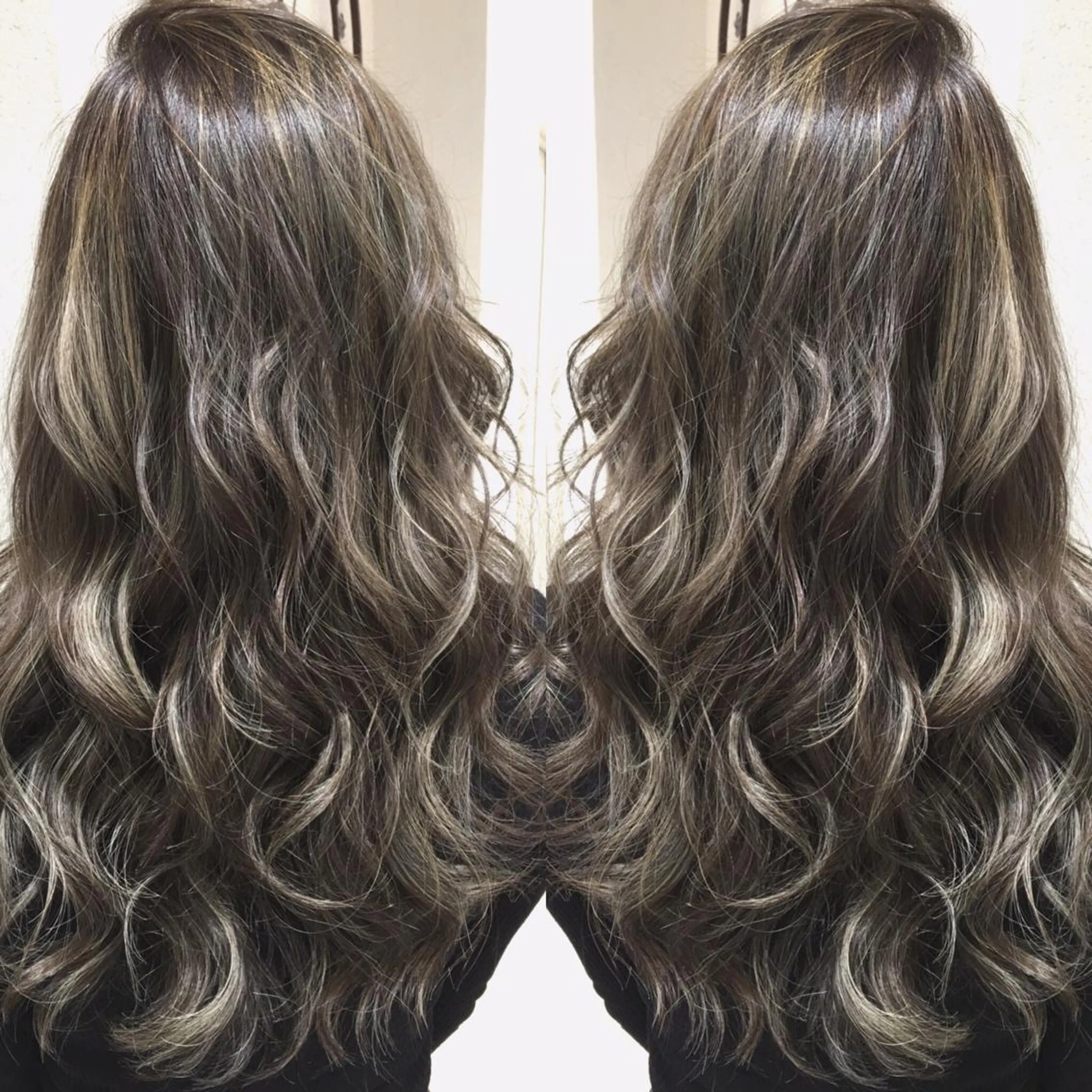 ロング カラー ハイライトカラー 3Dハイライト ハイライト 縮毛矯正 トリートメント 井上 一平のヘアスタイル