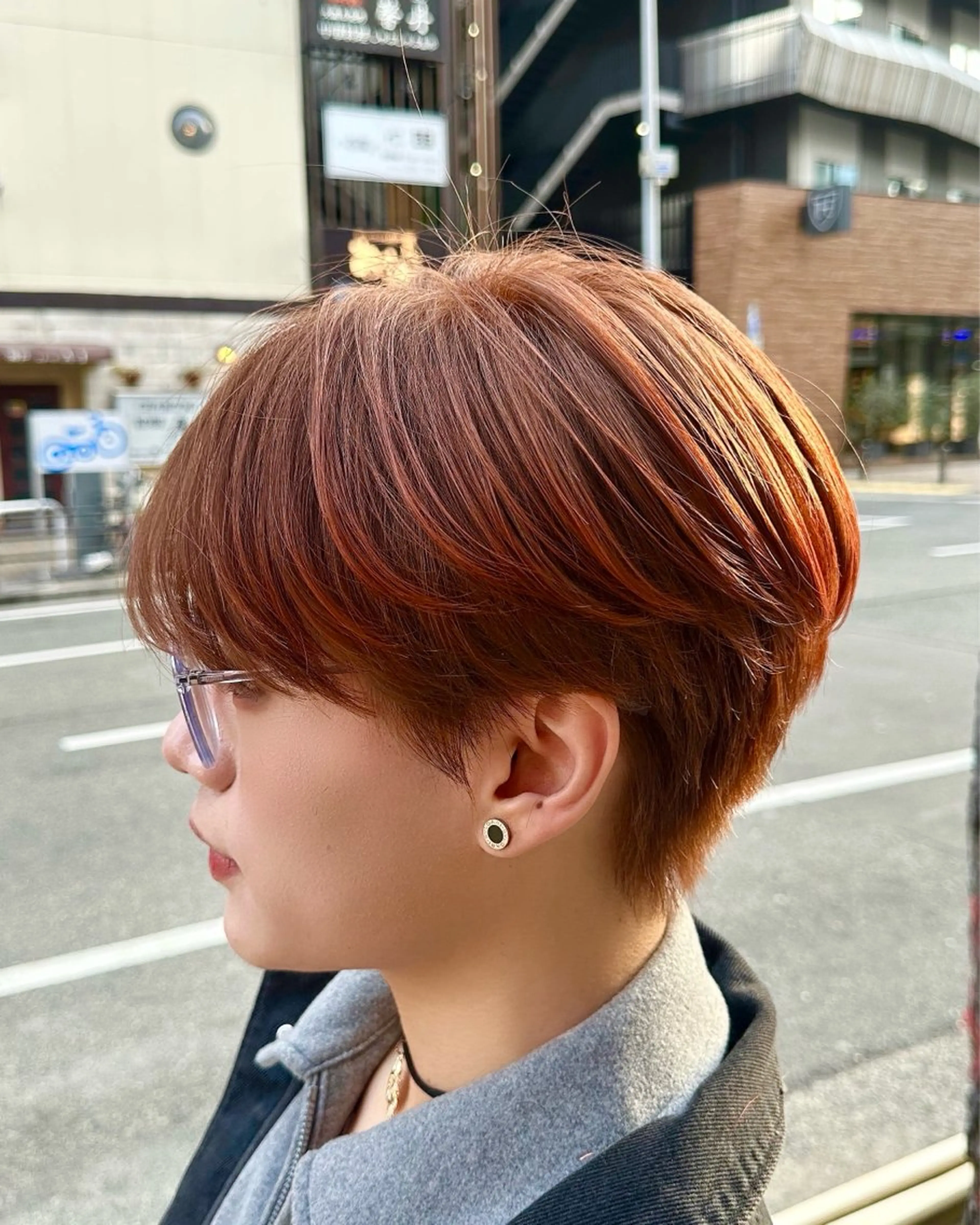 カラー メンズ メンズ韓国風 マッシュ ブラウンカラー カシス カット ヘアカラー トリートメント 韓国メンズヘア 田城伶治のヘアスタイル