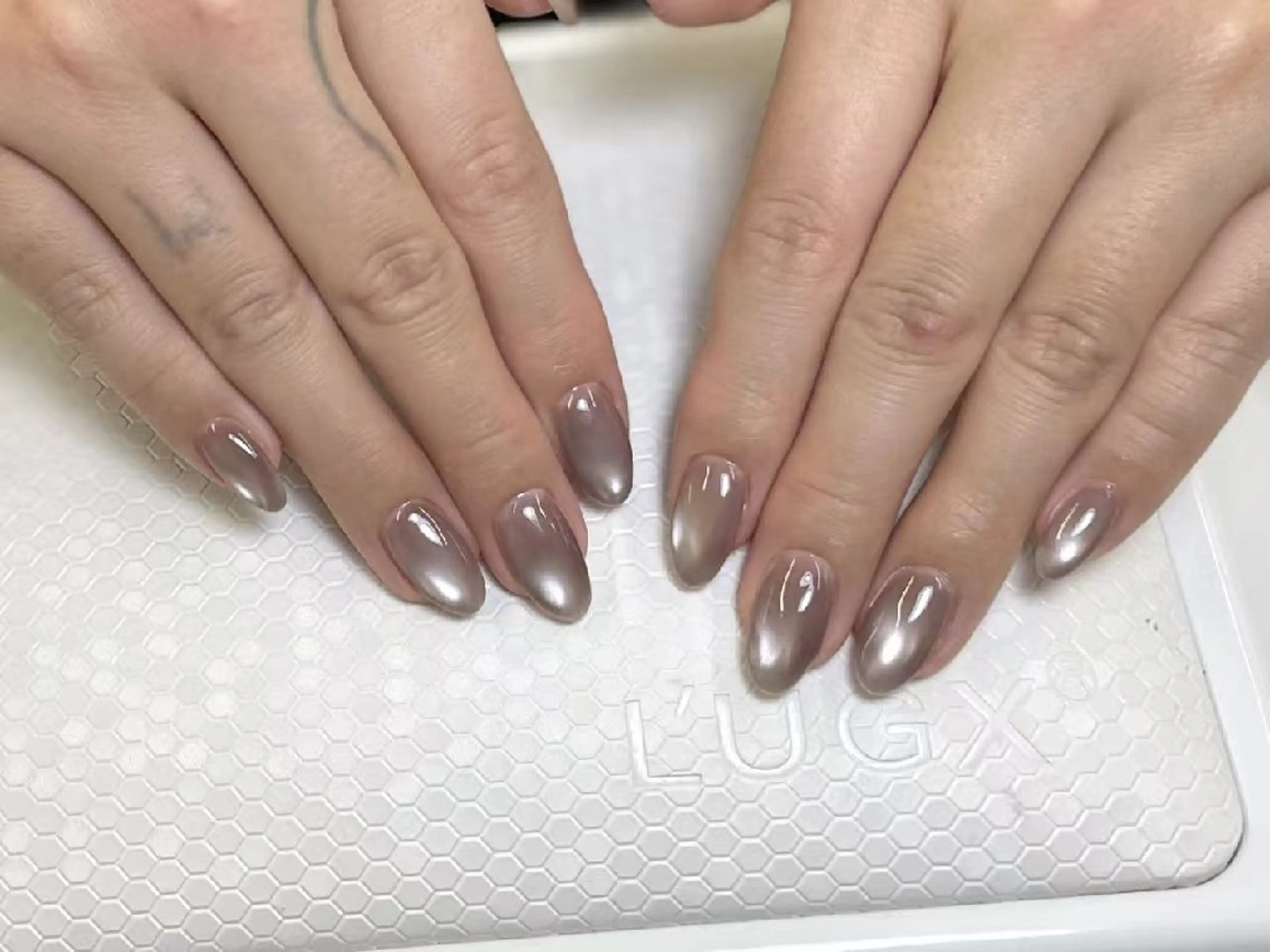 ネイル チークネイル フットネイル フレンチネイル ジェルネイル ガラスフレンチ ハンドネイル ル ナのネイルデザイン