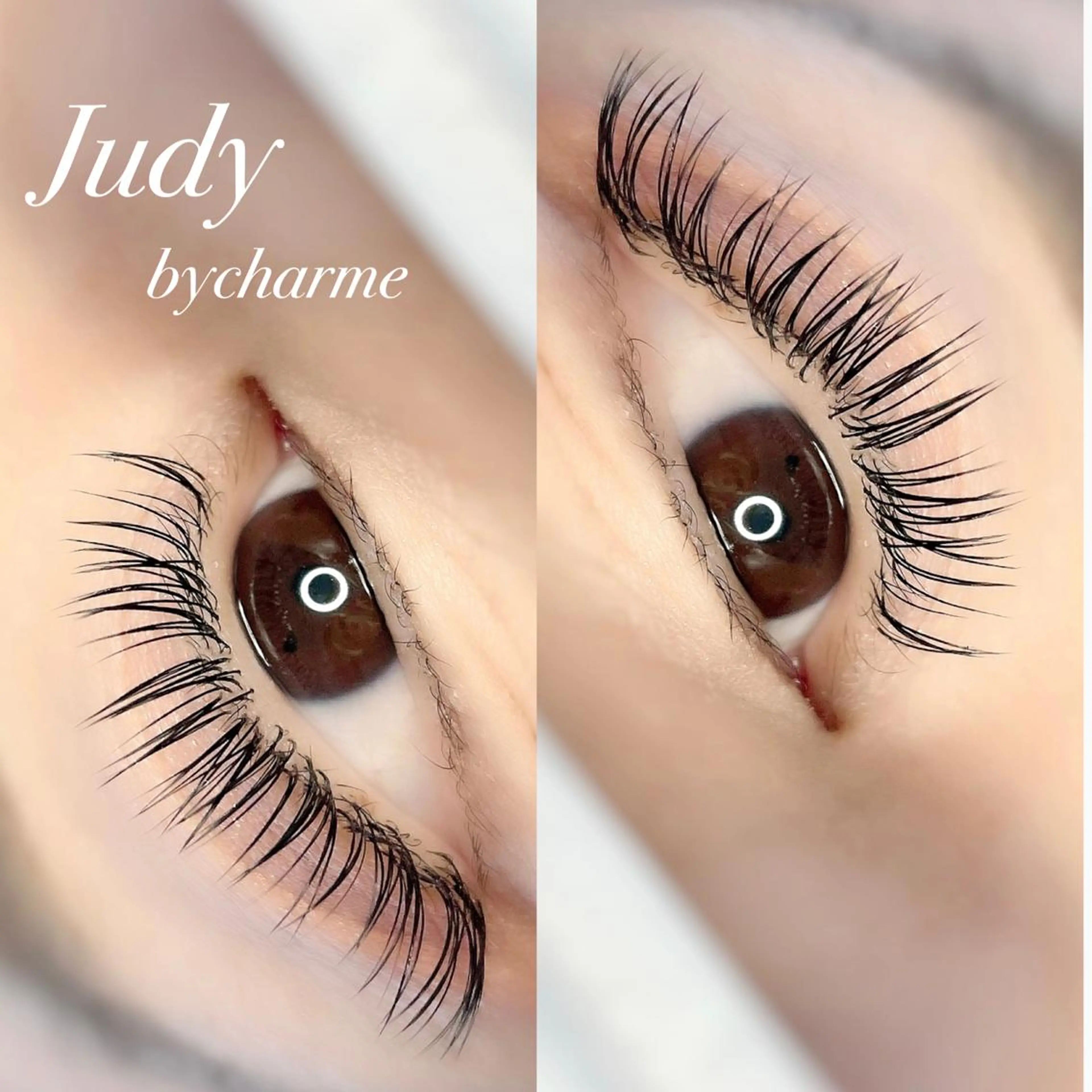 マツエク・マツパ 付け放題 フラットラッシュ パリジェンヌラッシュリフト セーブル マツエク Judy by charmeのマツエク・マツパデザイン