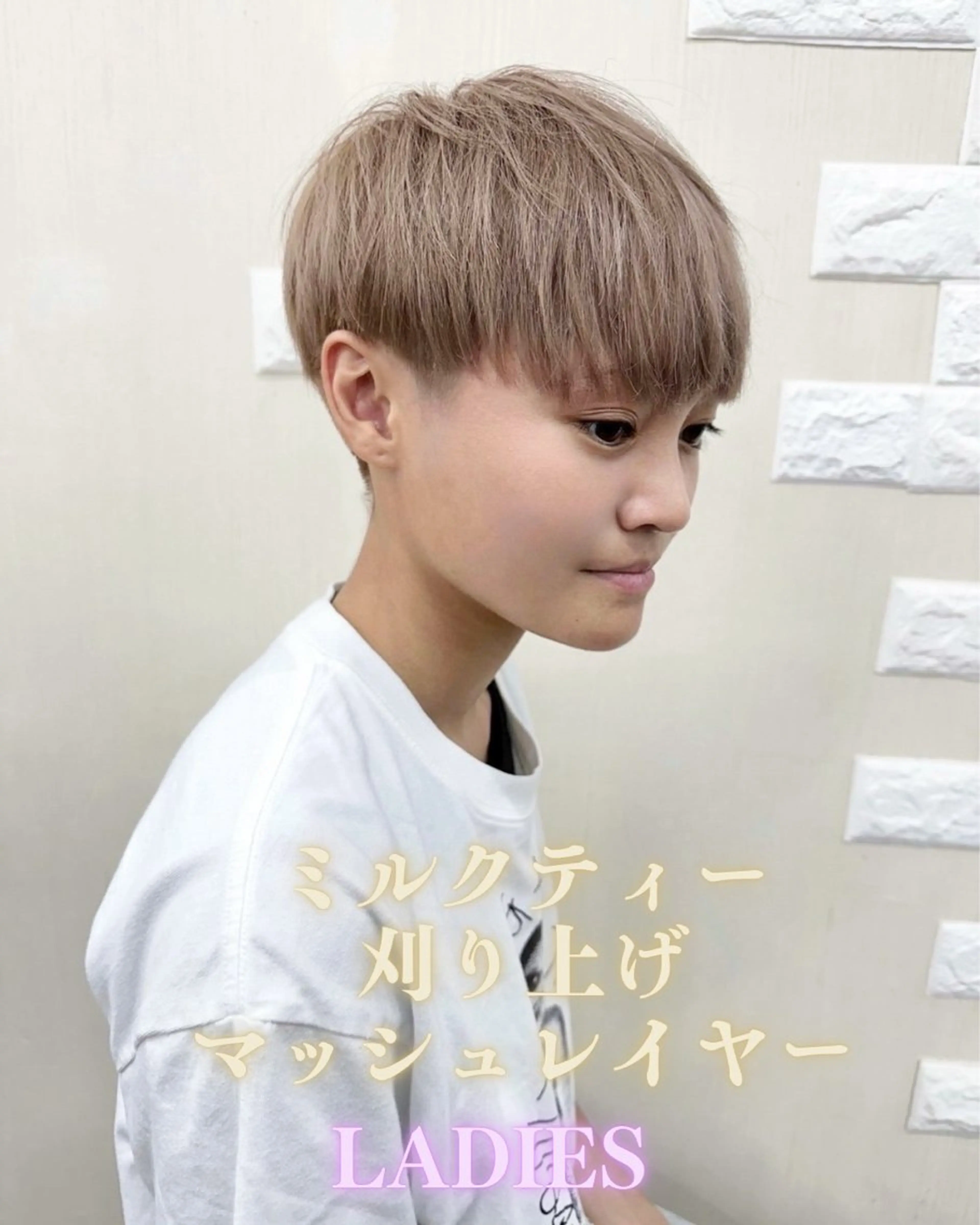 ショート カラー ビューティー　クララ所属・🌈miu miu hair✂️💕のヘアスタイル