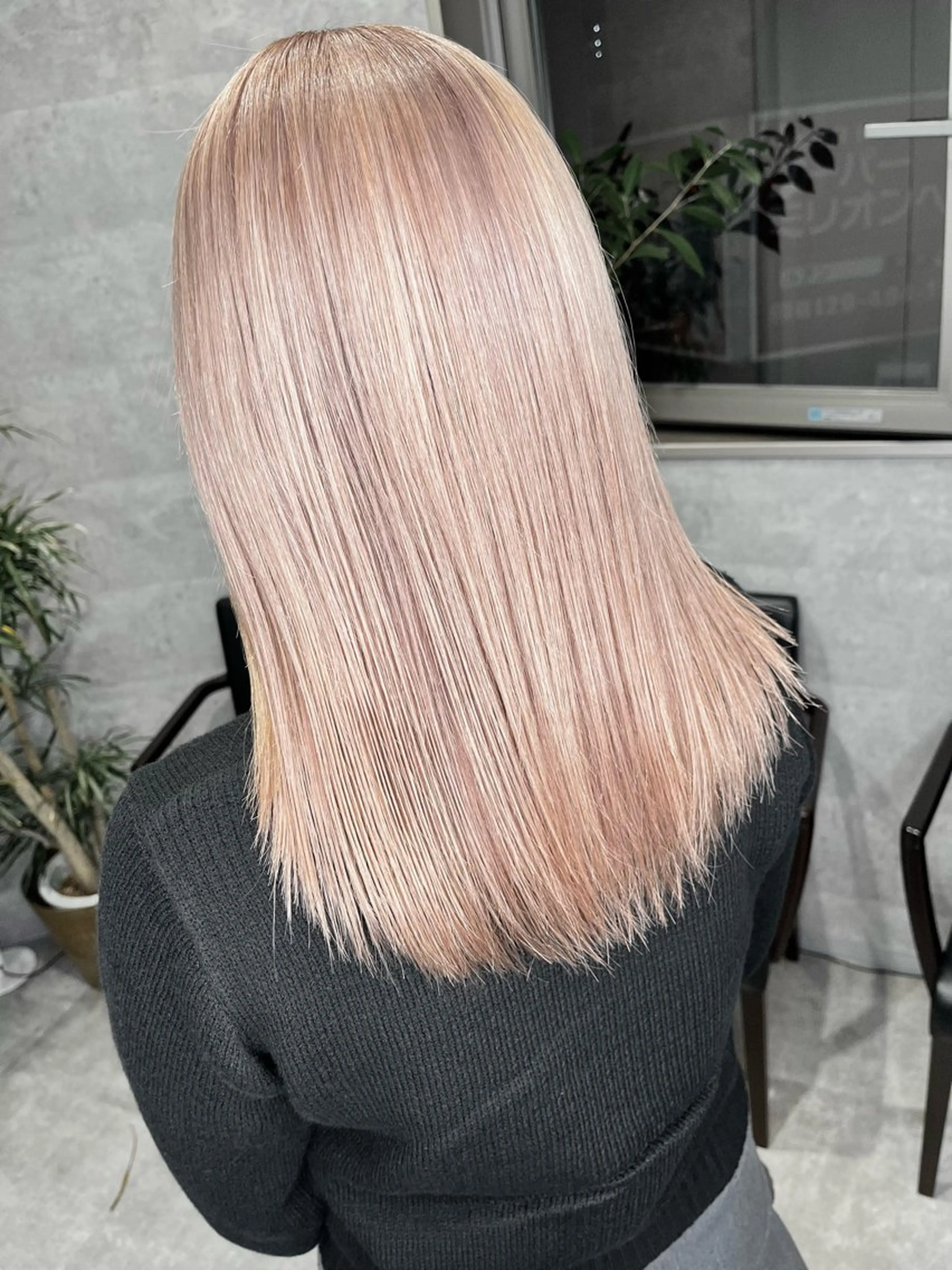 ロング カラー ダブルカラー 新宿のヘアスタイル