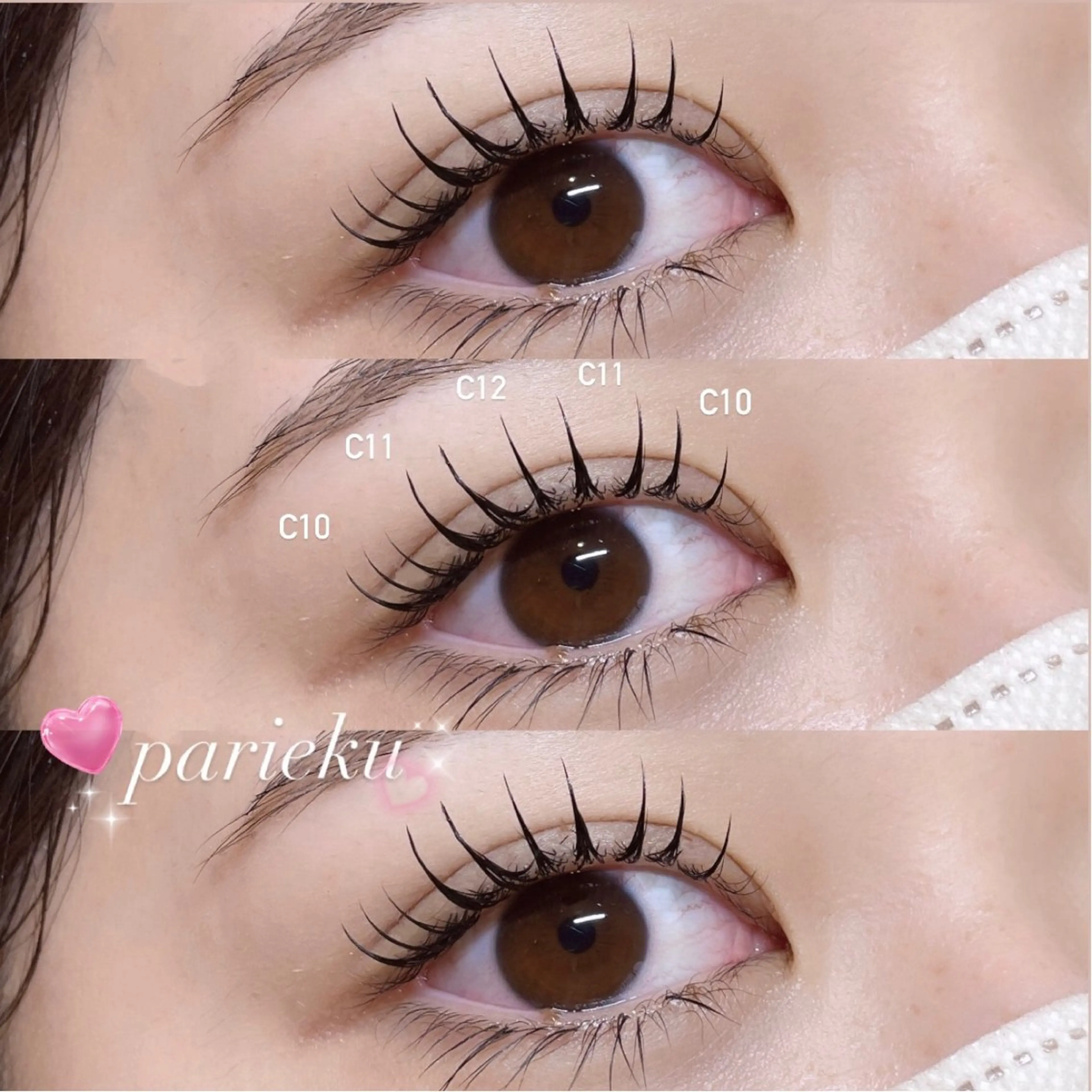 マツエク・マツパ マツエク Mell Yuuna ♡パリエク /束感のマツエク・マツパデザイン