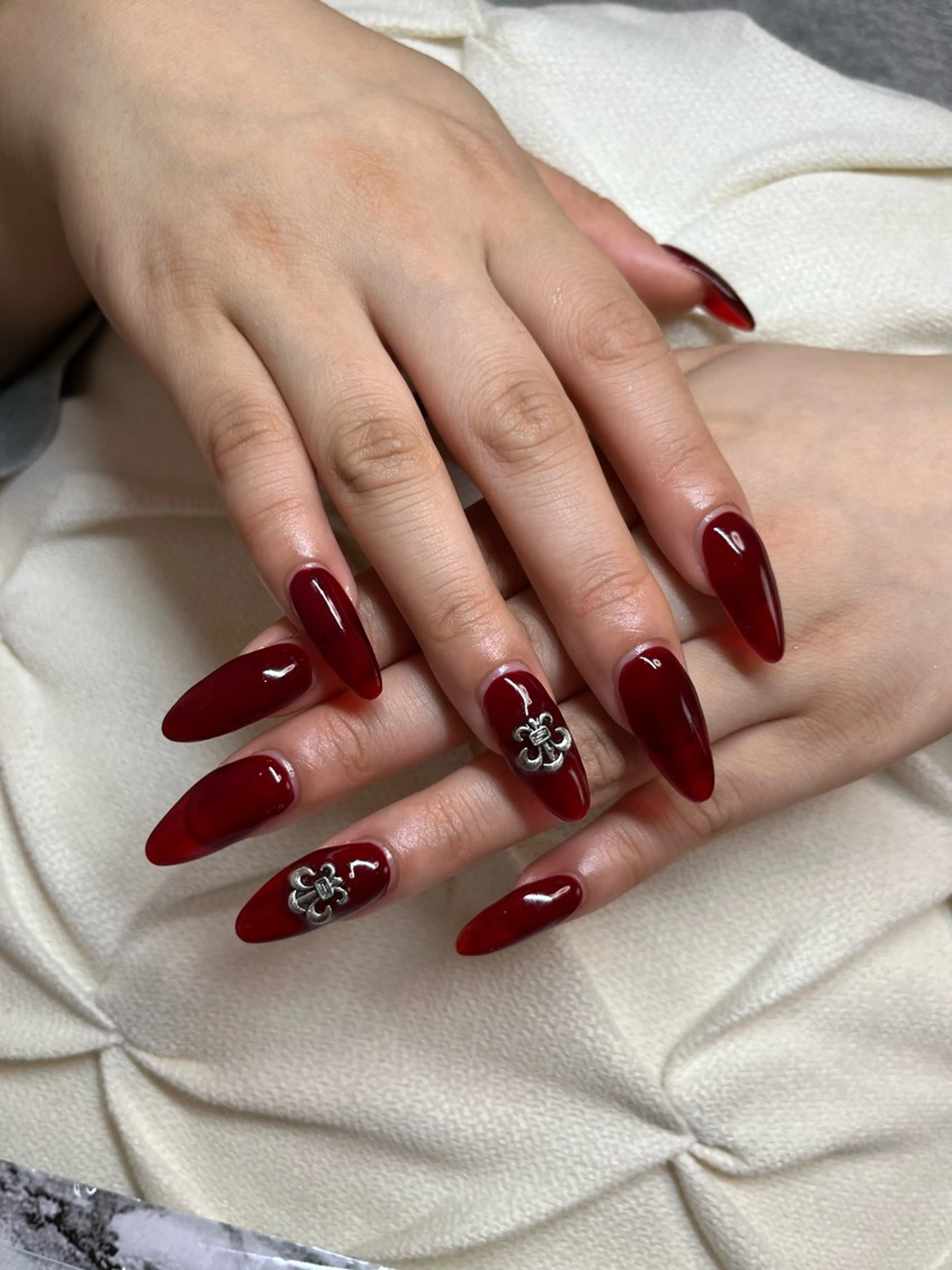 ネイル フラッシュネイル グラデーション ラメ(グリッター) マグネットネイル ツイードネイル ハンドネイル nail.salon .Reversalのネイルデザイン