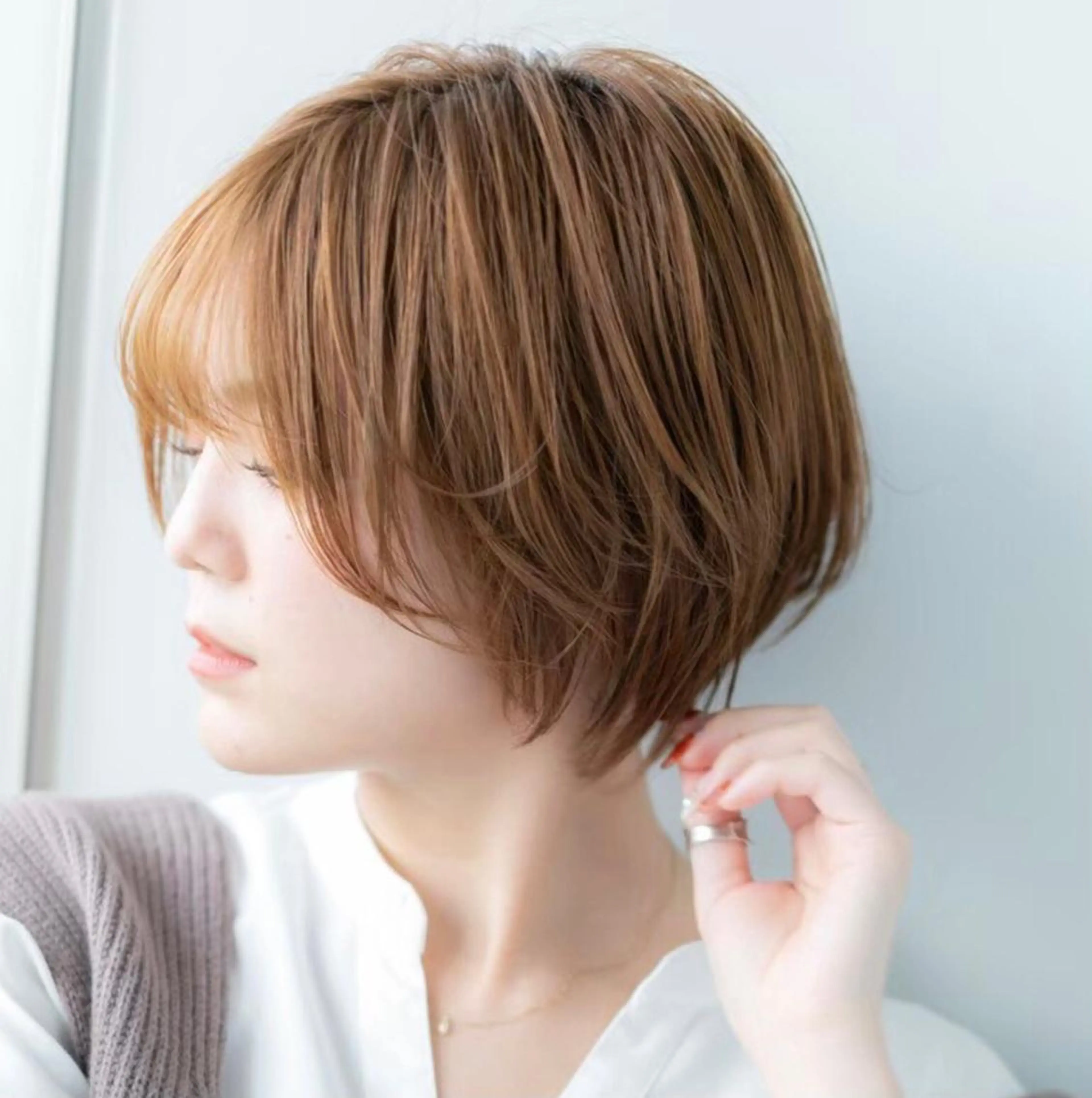 ショート 髪質改善&ストレート ✂︎鈴木青樹のヘアスタイル