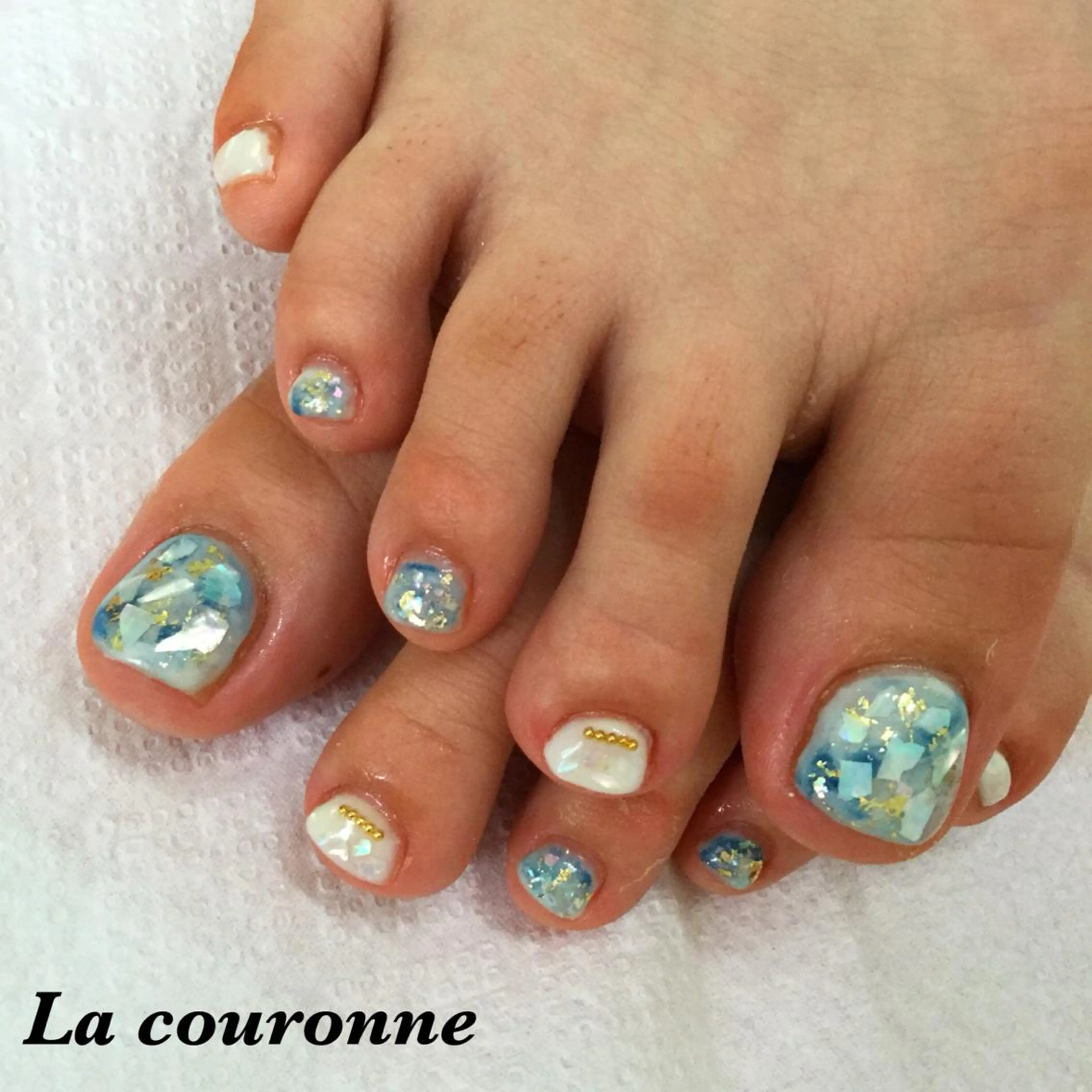 ネイル フットネイル Lacouronne NATSUMIのネイルデザイン