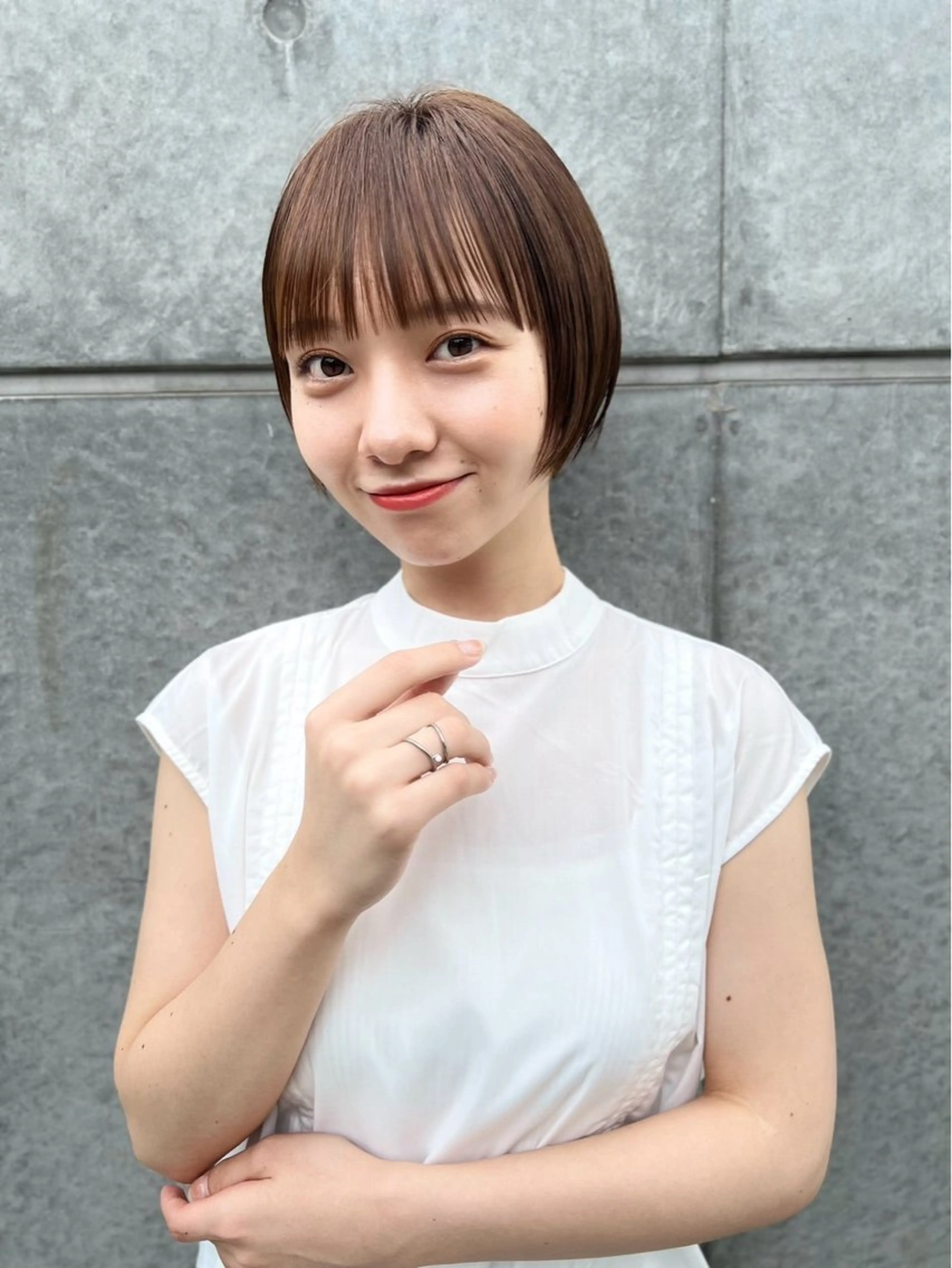 ショート カラー ヘアカラー トリートメント M.SLASH みなとみらい馬車道所属・❄️透明感×艶カラー ❄️Saeのヘアスタイル