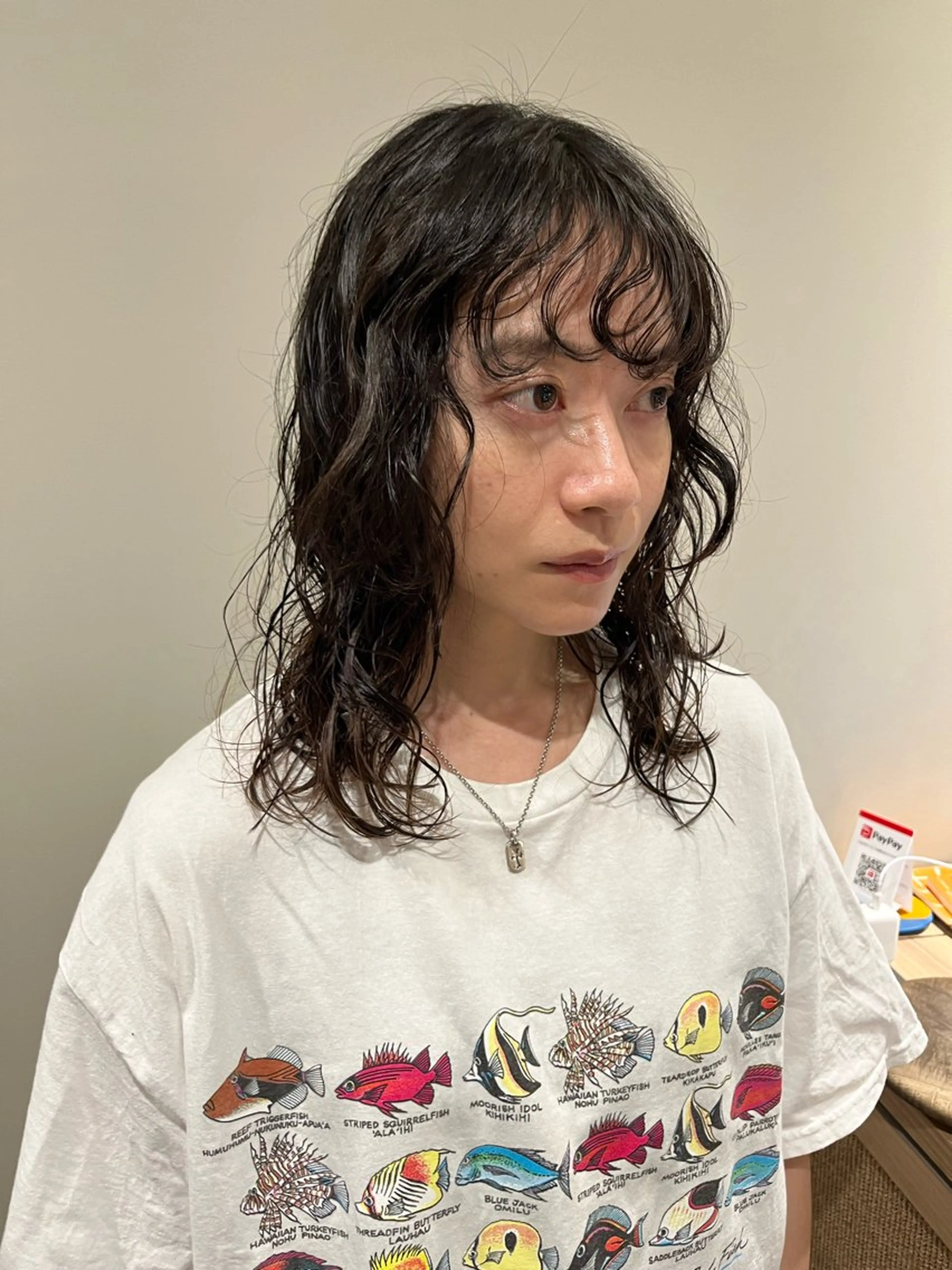 ミディアム パーマ AMNESIA三軒茶屋所属・おがわ ともひさのヘアスタイル