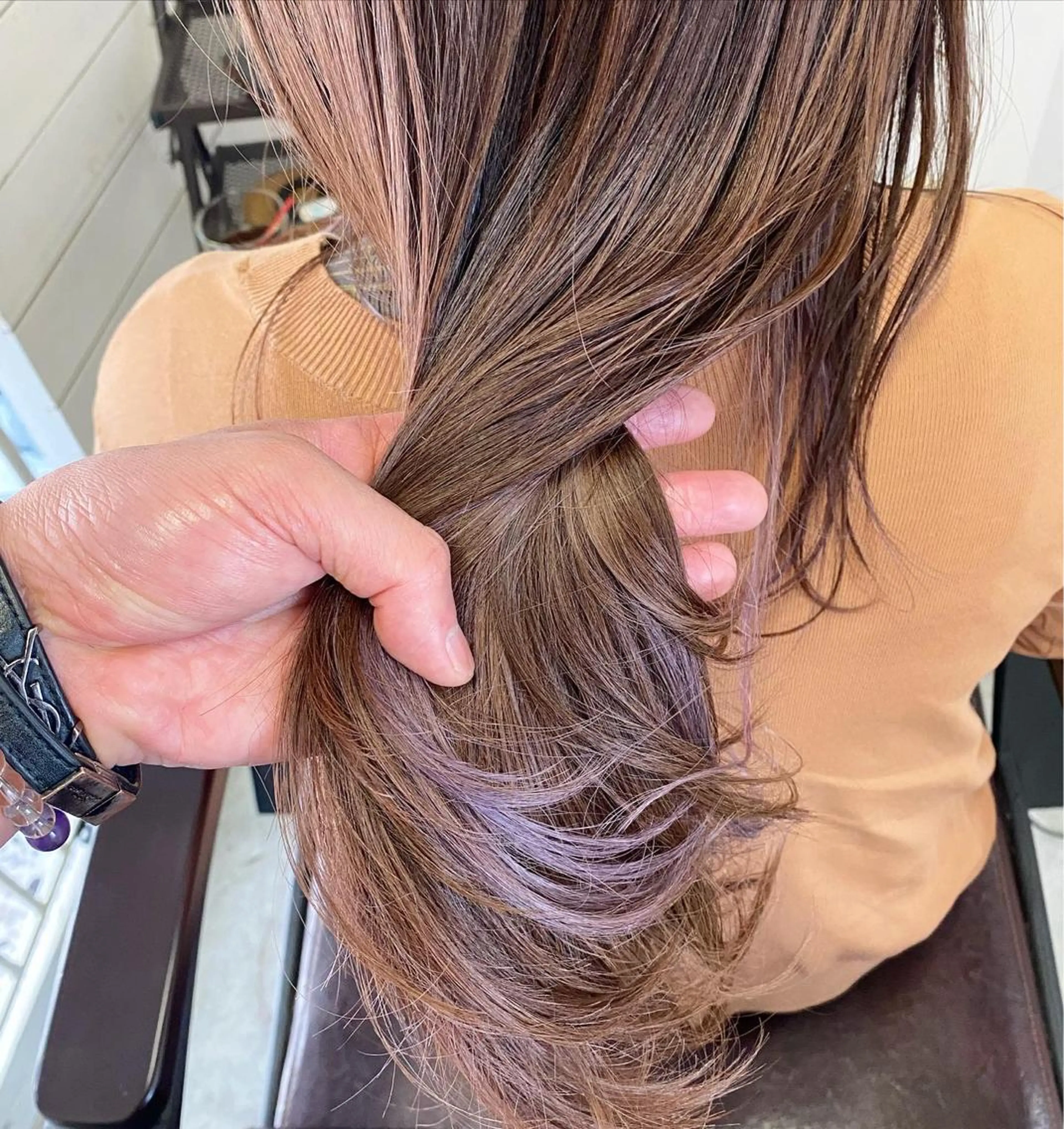 セミロング 西尾 隆介のヘアスタイル