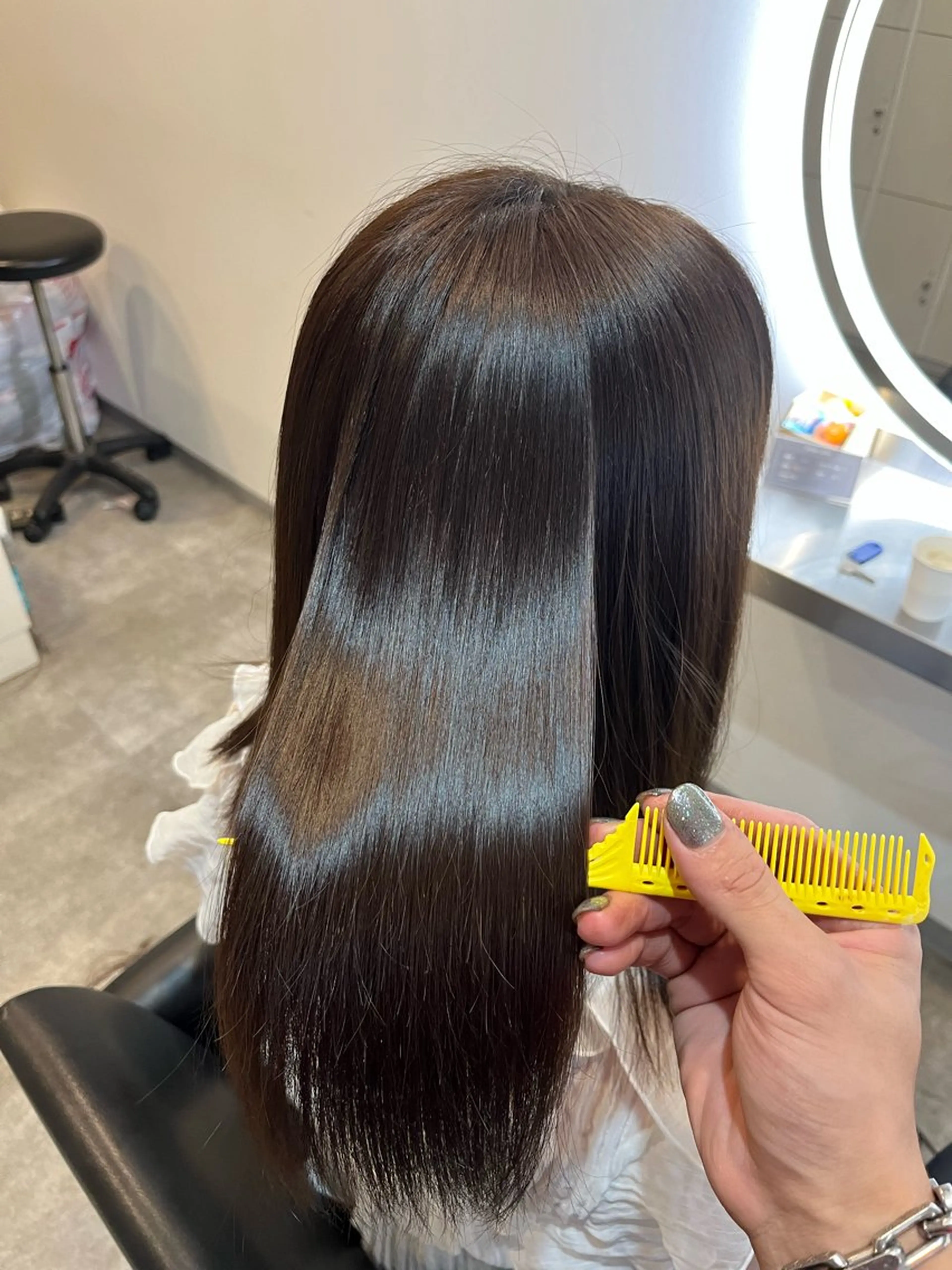 セミロング カラー トリートメント カット ヘアカラー トリートメント 💎夏葵 ハイライト /デザイン特化のヘアスタイル