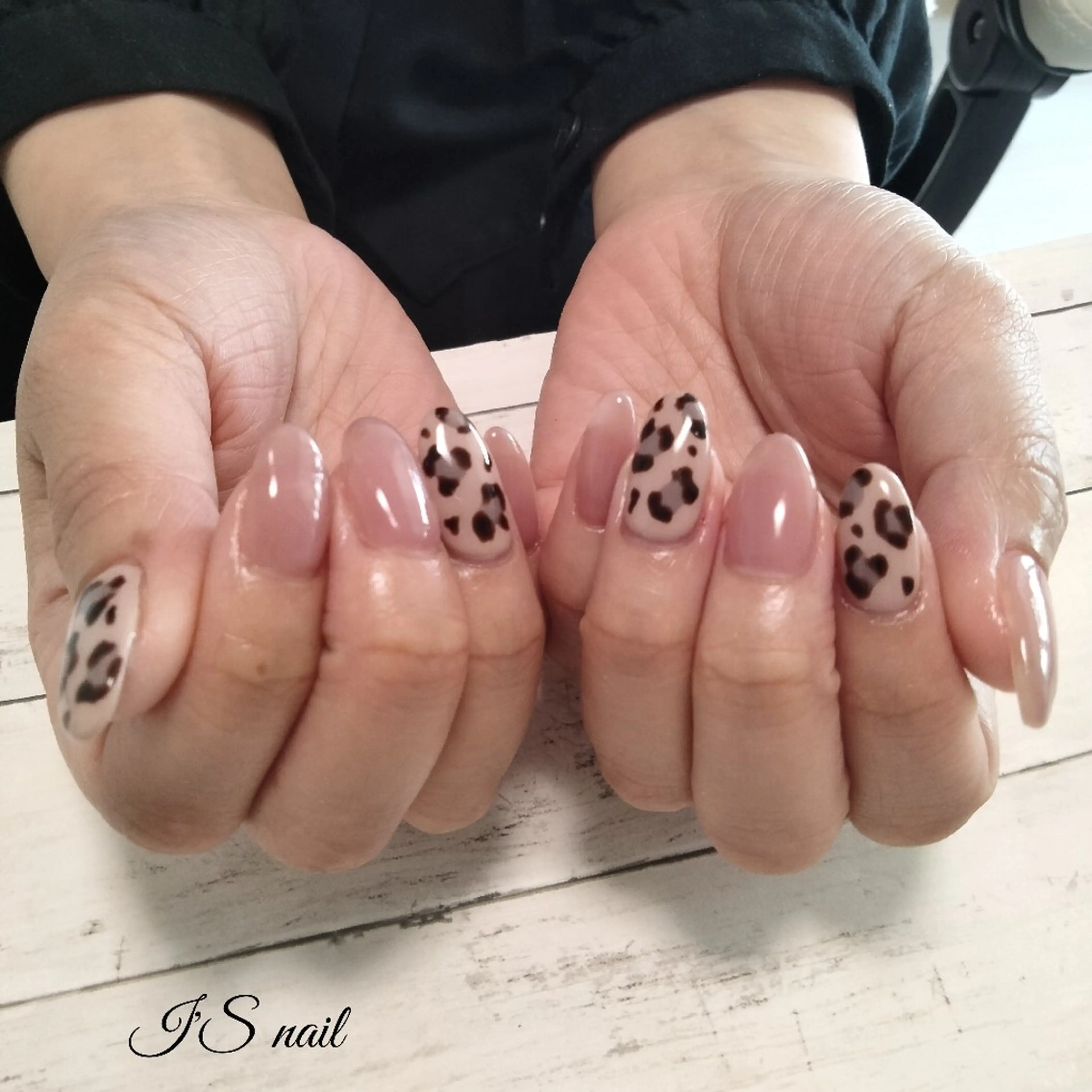 ネイル アニマル柄 春ネイル ハンドネイル I'S nail 佐野のネイルデザイン