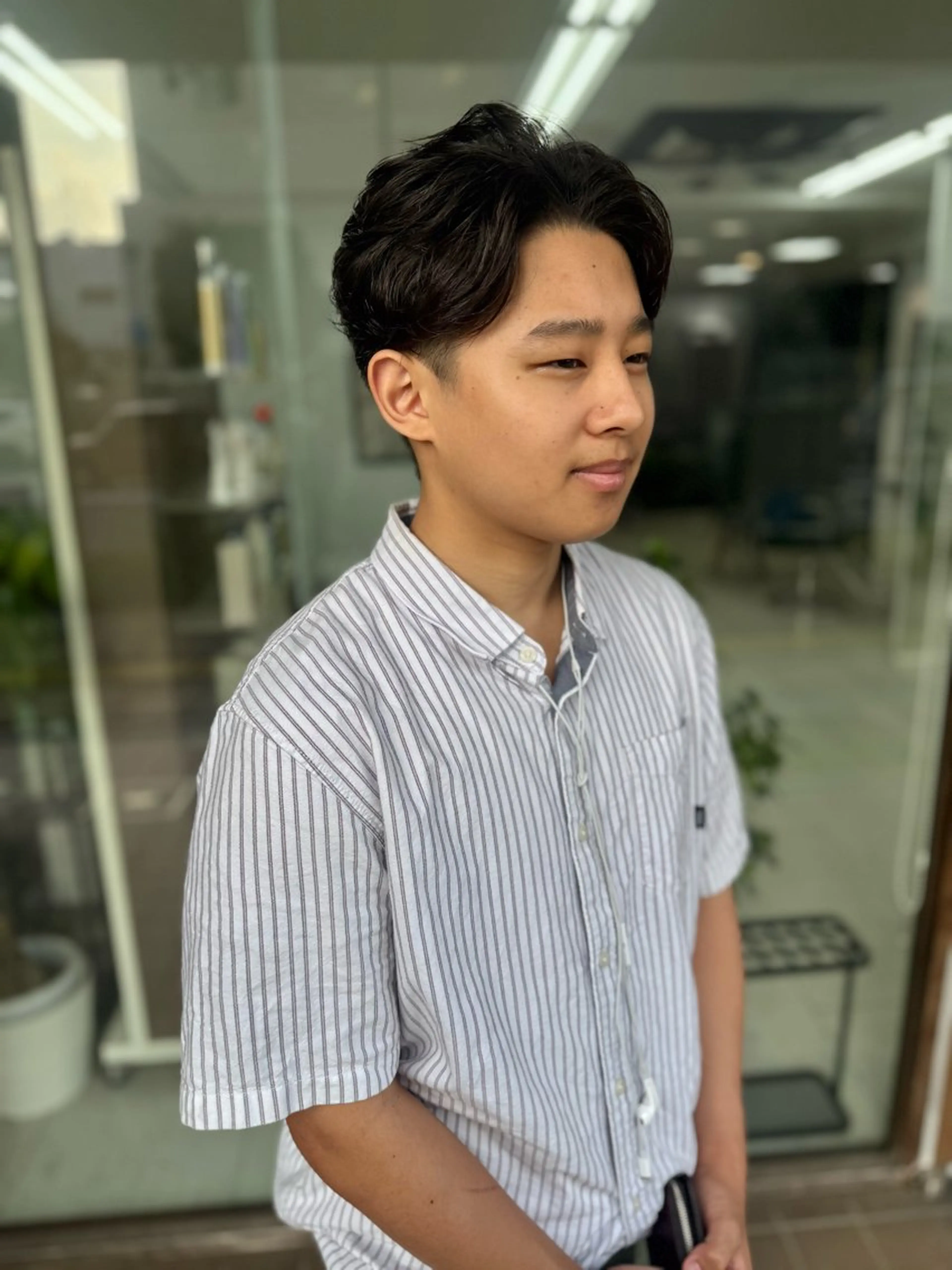 ショート パーマ メンズ メンズパーマ ニュアンスパーマ メンズパーマの達人 /タカシマ　ダイスケのヘアスタイル