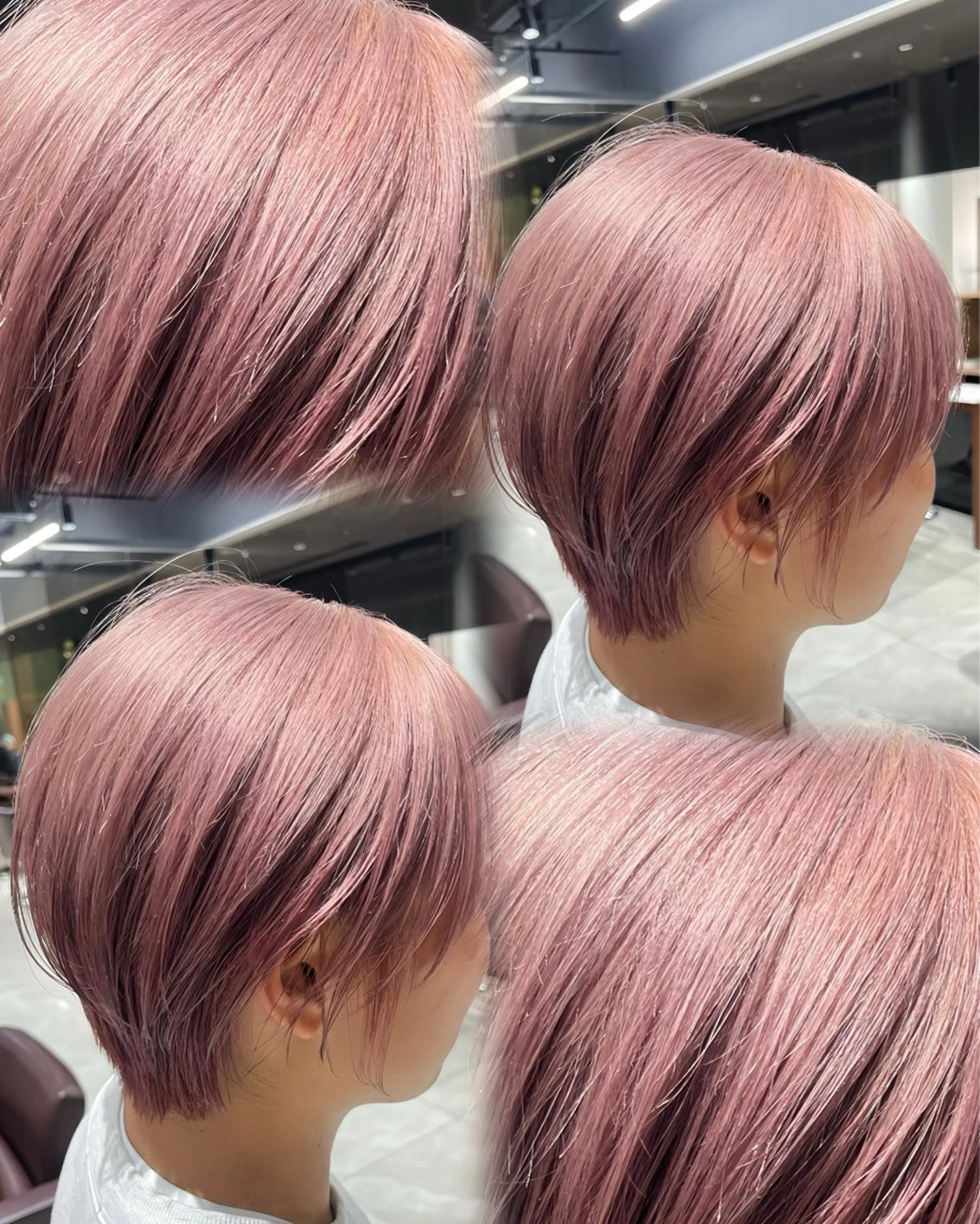 ショート ヘアカラー 石塚 瑛里菜のヘアスタイル