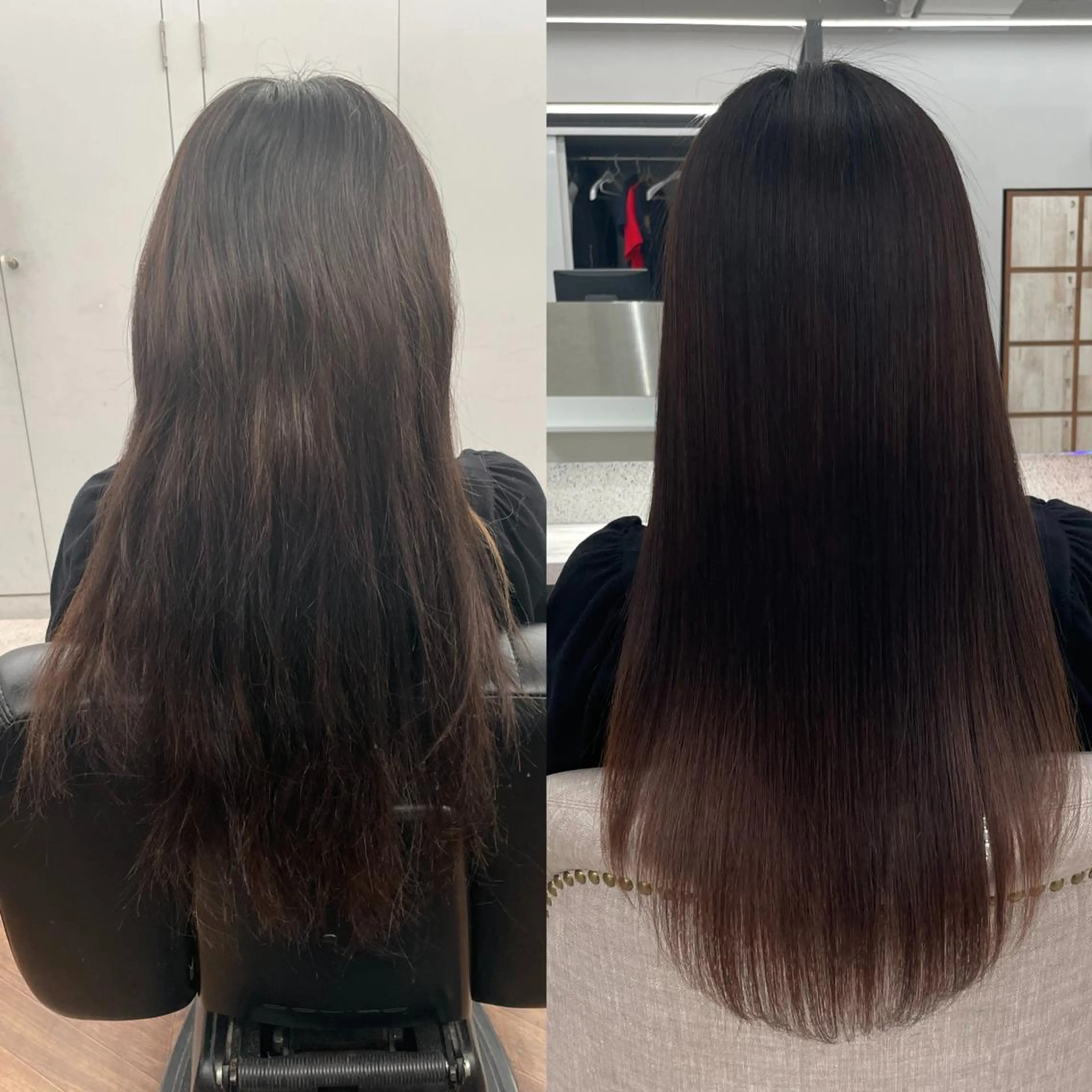 ロング お団子ヘア ミストバング ボブ ハイライト 姫カット カット トリートメント 山本 みづきのヘアスタイル