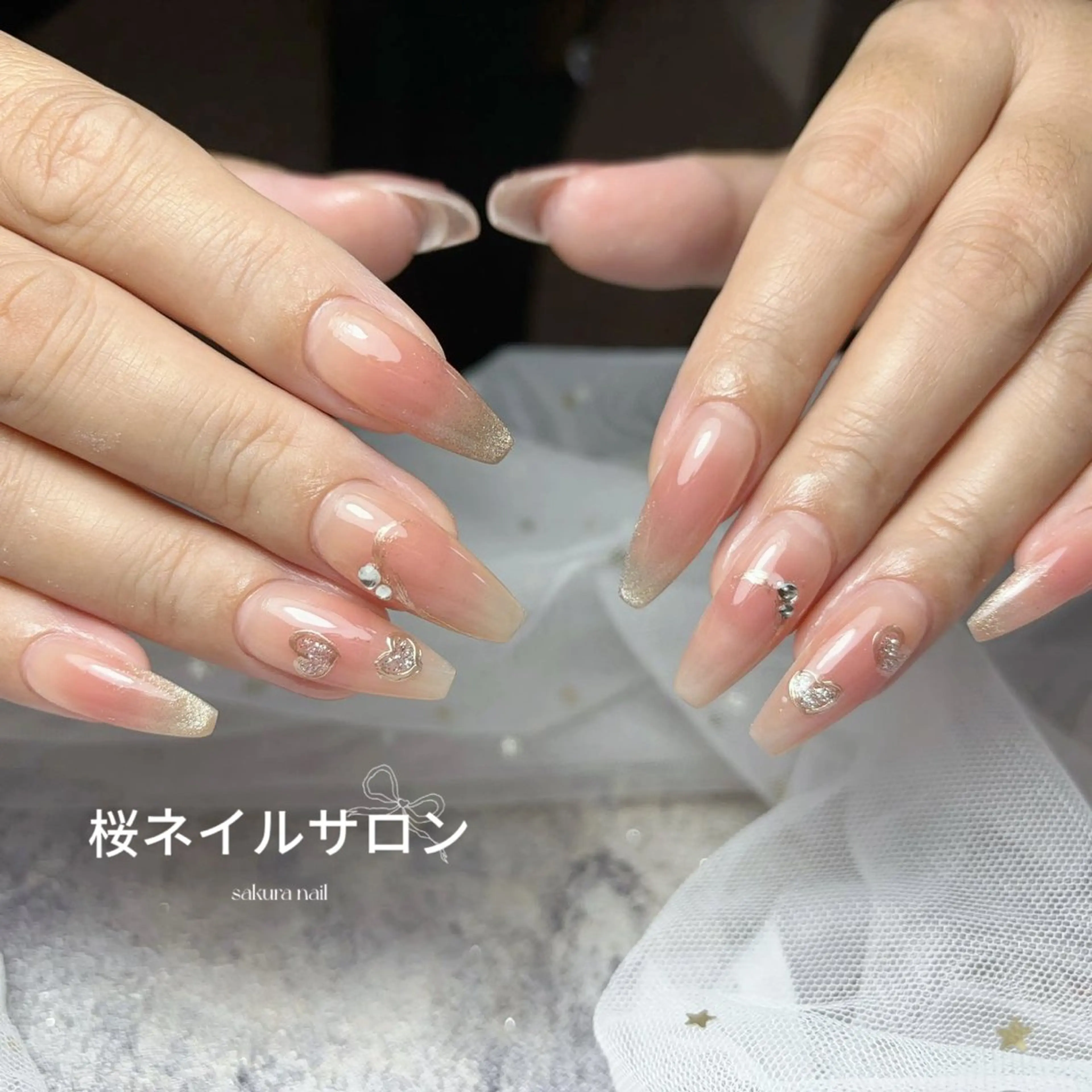 ネイル アートネイル フットネイル フレンチネイル ジェルネイル ニュアンスネイル ハンドネイル 桜 ネイルのネイルデザイン