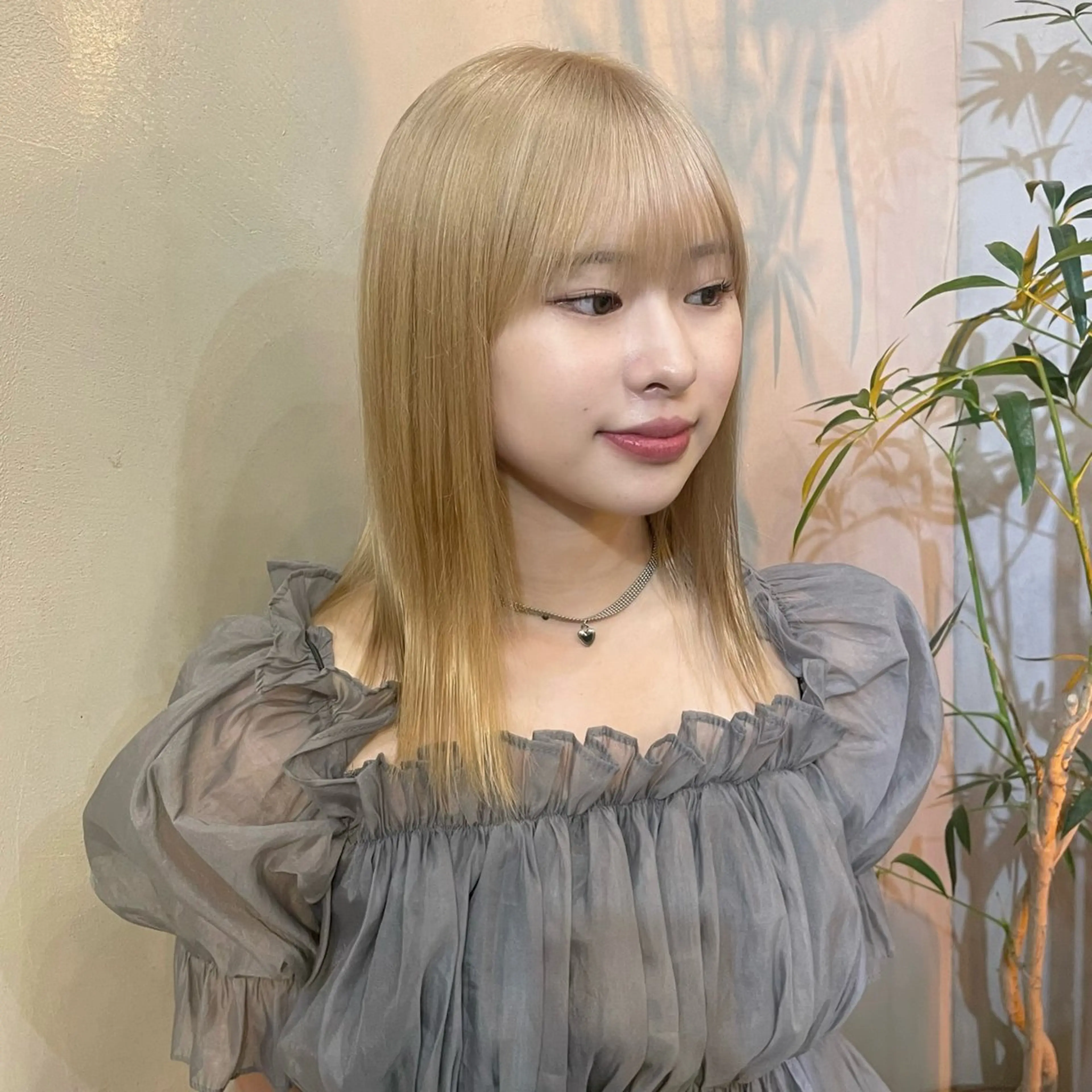 セミロング カラー Je suis heureuse Miel所属・🐩艶カラー/ chisato🌙のヘアスタイル