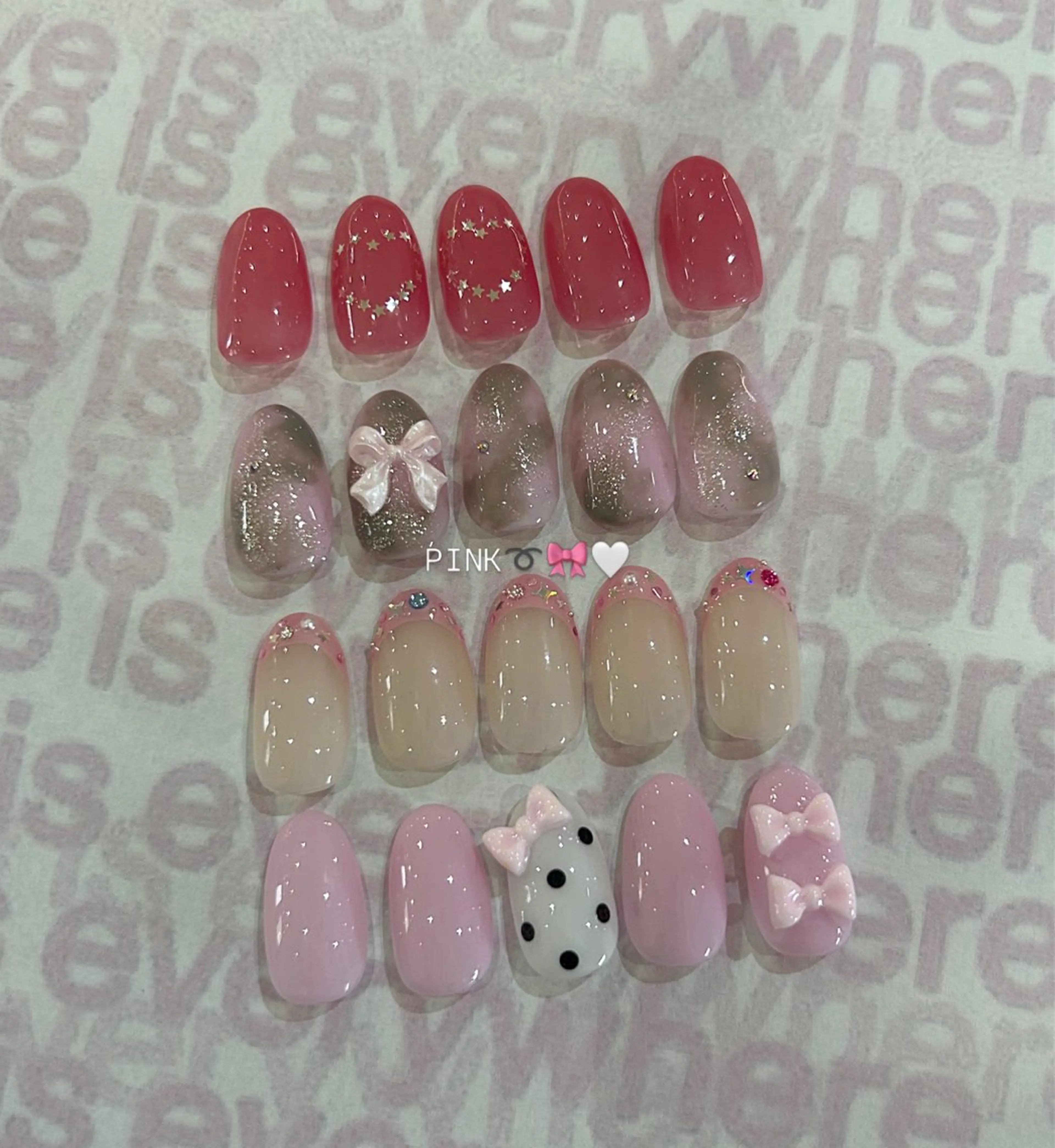 ネイル ピンク koyuki.🍓 博多/韓国ネイルのネイルデザイン