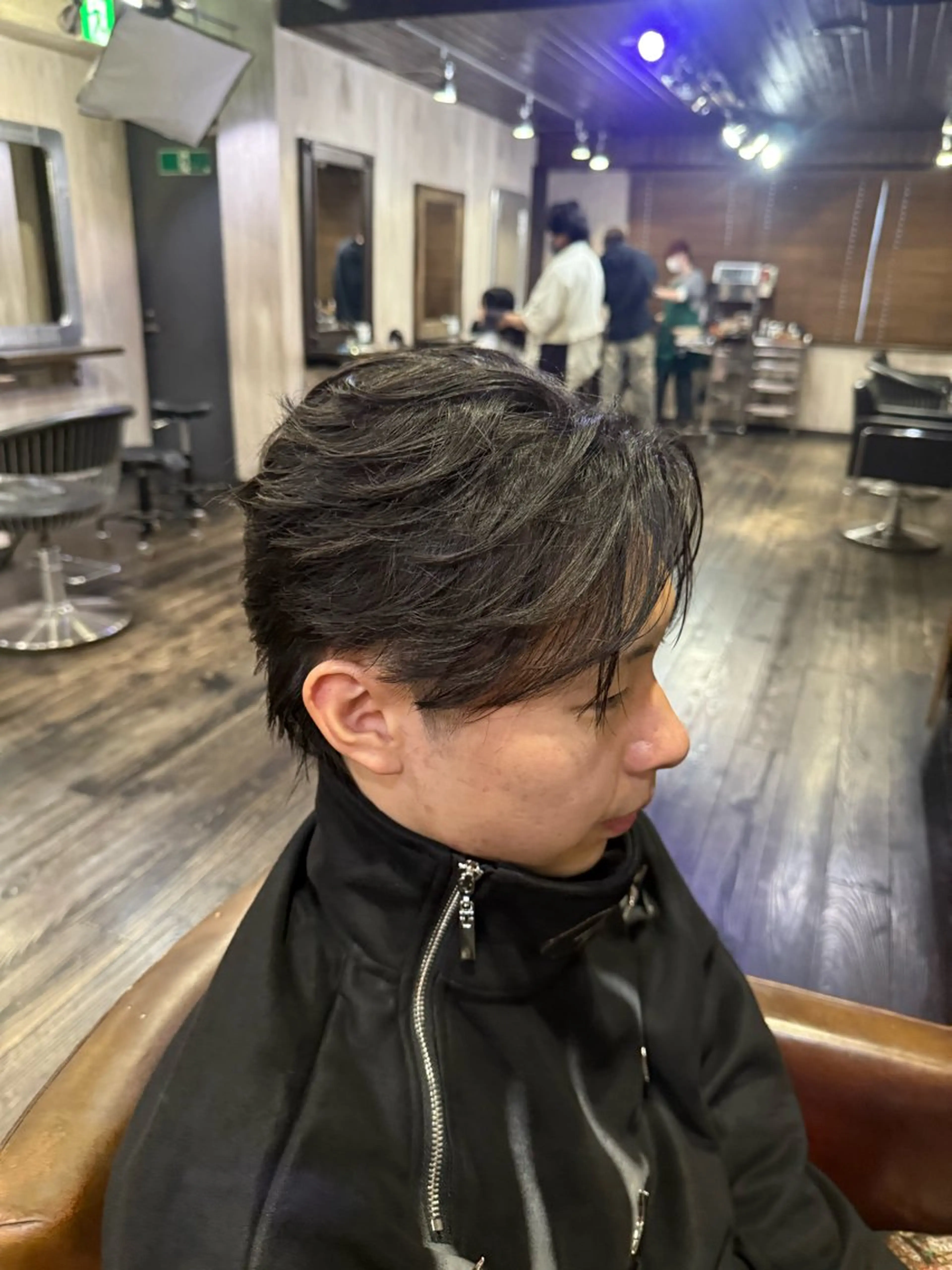 ショート パーマ メンズ センターパート メンズパーマ ショートヘア カット パーマ トリートメント ヘアセット メンズカット/パーマ 艶カラーTAIGA︎のヘアスタイル