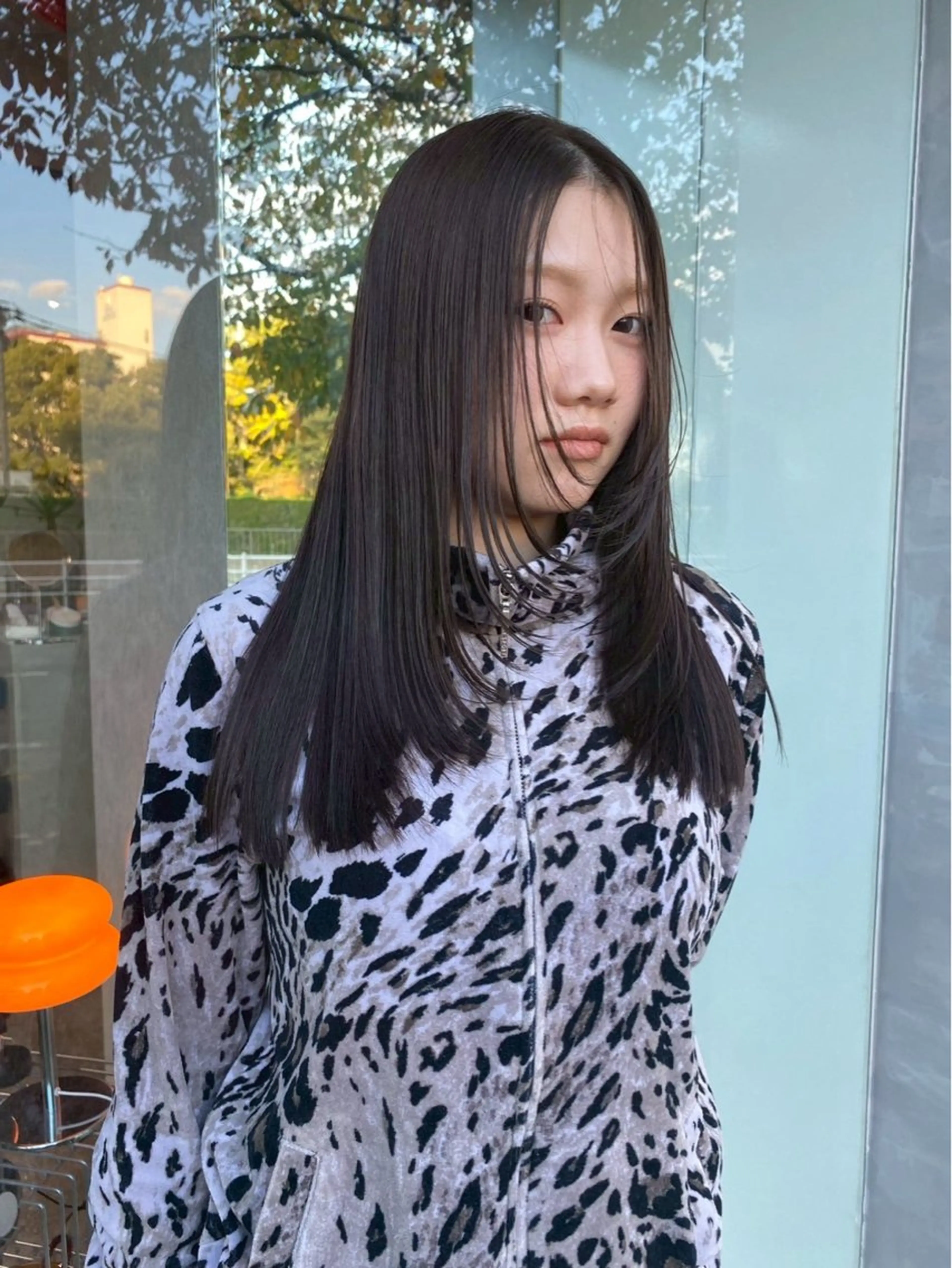 ロング カラー 顔まわりレイヤー レイヤーカット カット ヘアカラー トリートメント qpula クプラのヘアスタイル