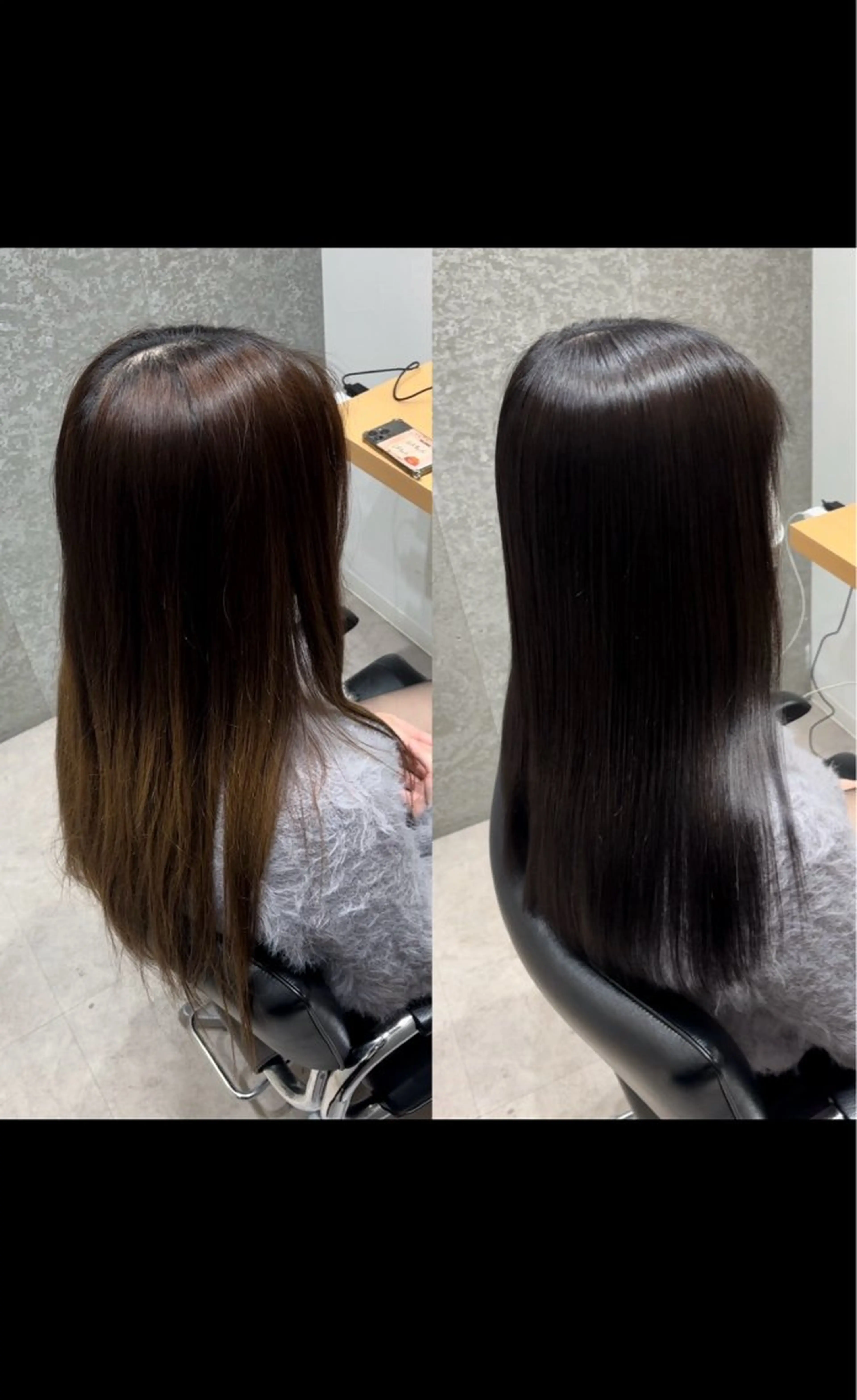 ロング カラー アクアカラー 髪質改善 ロング トリートメント カット ヘアカラー トリートメント 髪質改善ヘアケア 艶髪特化/上田のヘアスタイル