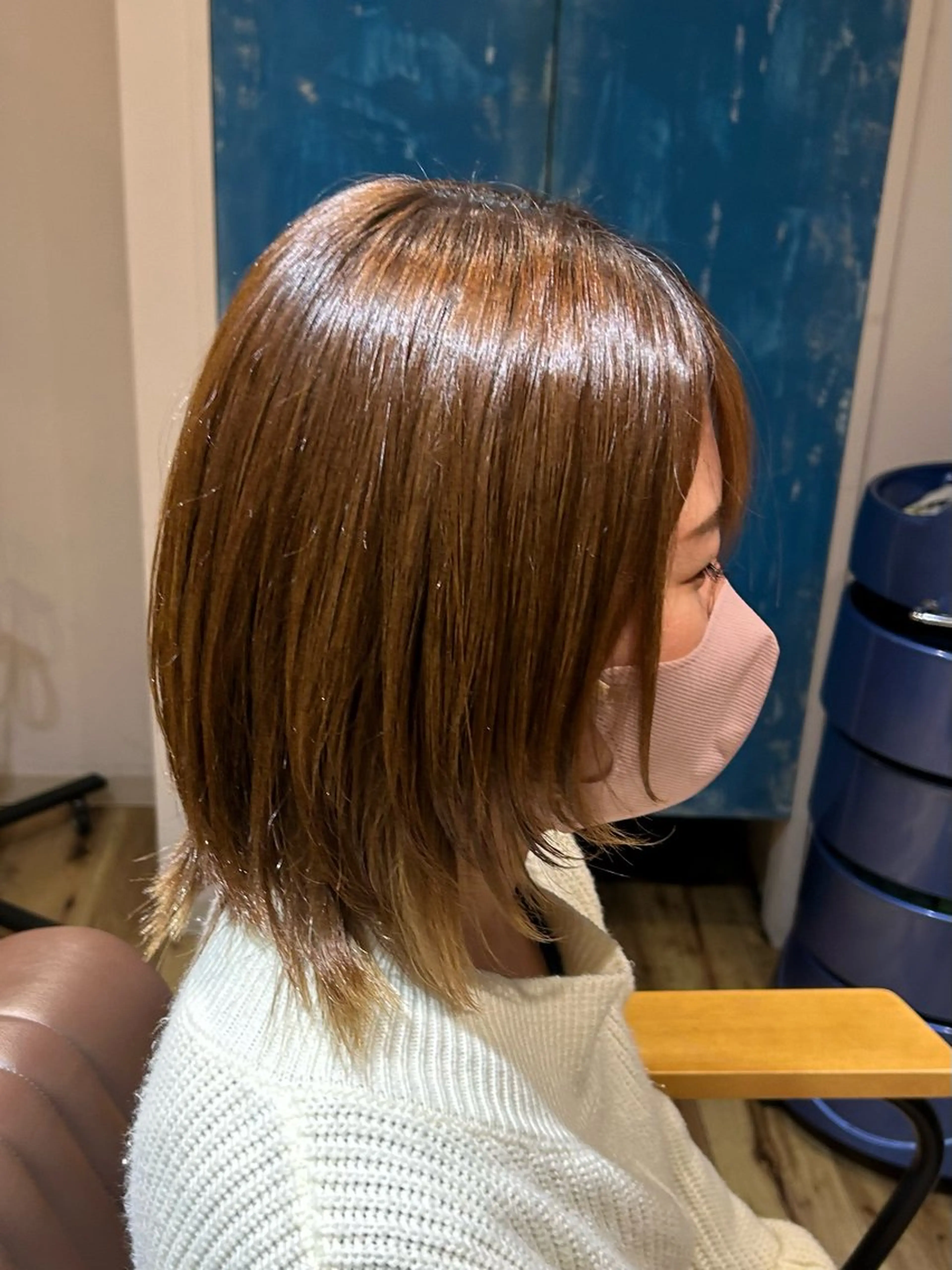 ショート トリートメント 🍒ケアカラー🍒 AKAね🤍のヘアスタイル