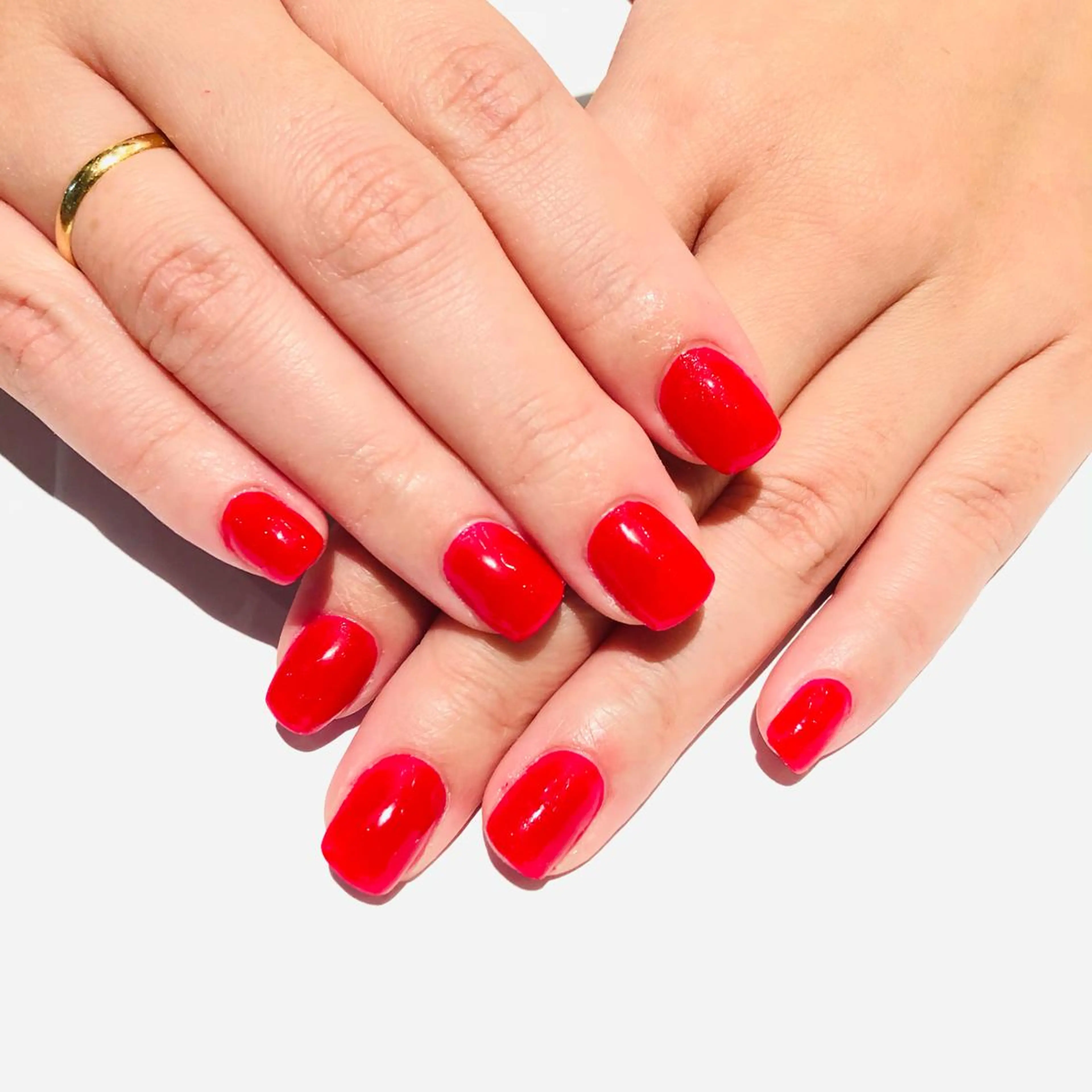 ネイル 赤色 大阪福島 韓国まつげ Sayaka🤍🐩のマツエク・マツパデザイン