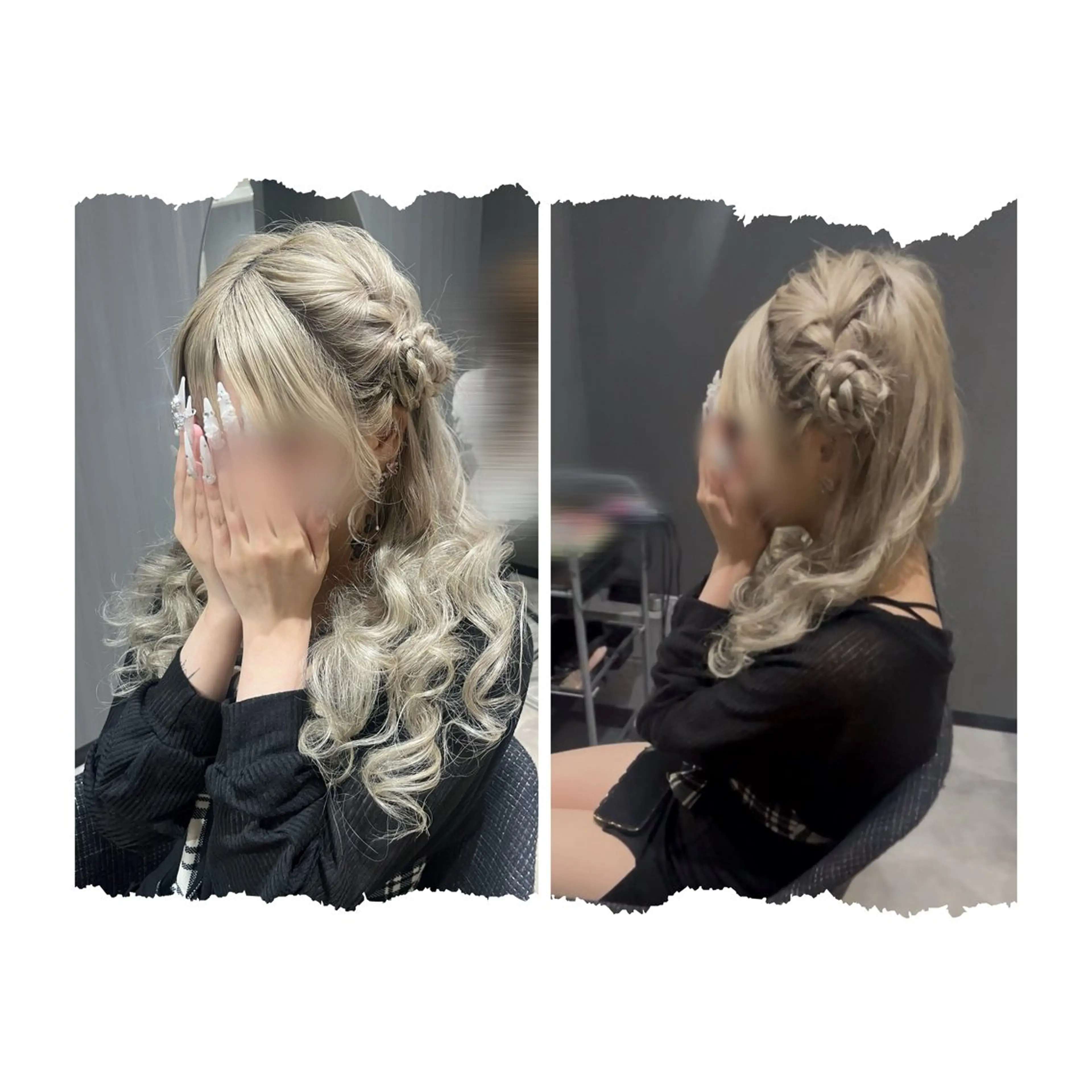 持ち込みヘアセットの写真