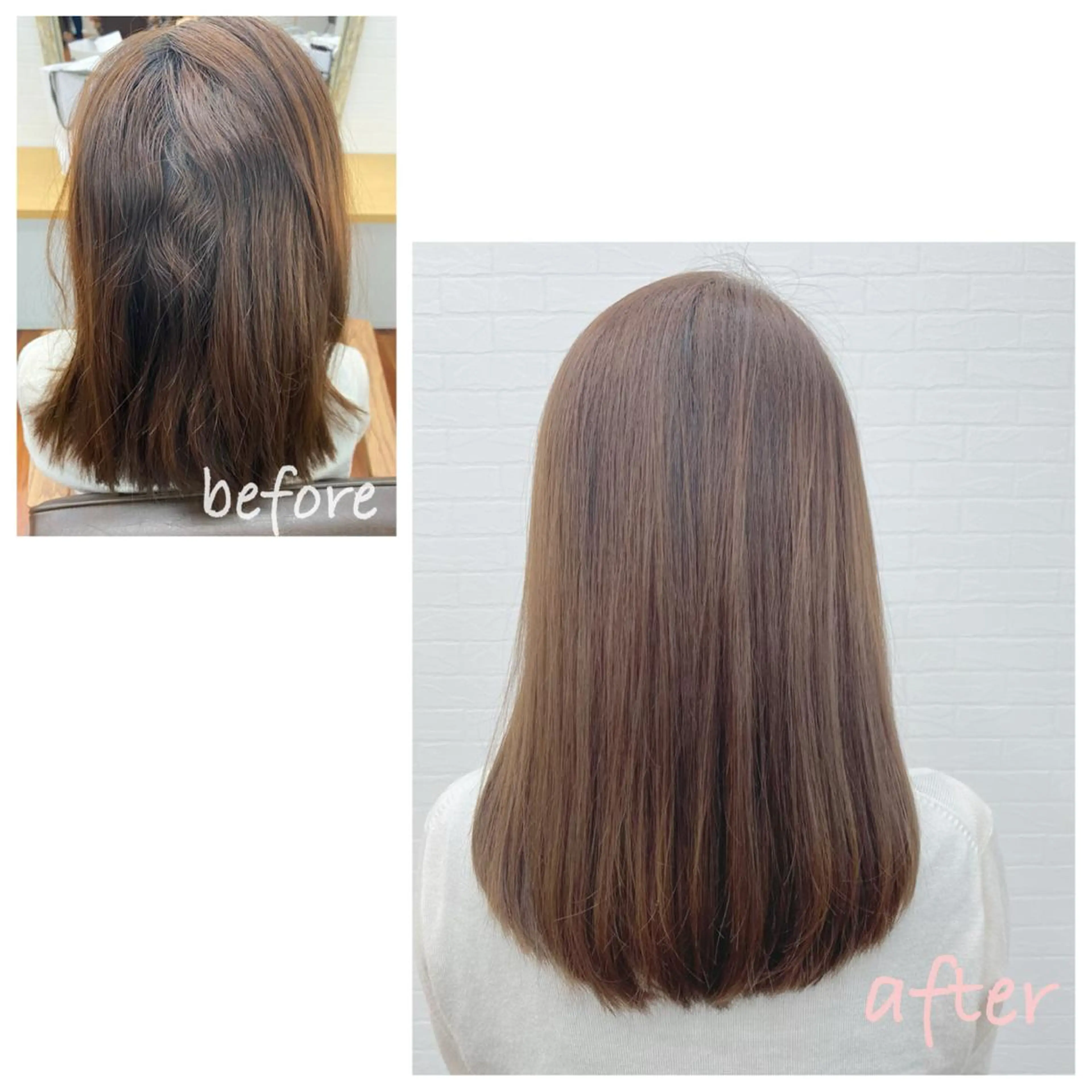 セミロング パーマ 縮毛矯正 トリートメント GRANLUSSO 〜グランルッソ駅前店所属・木口 嘉美のヘアスタイル