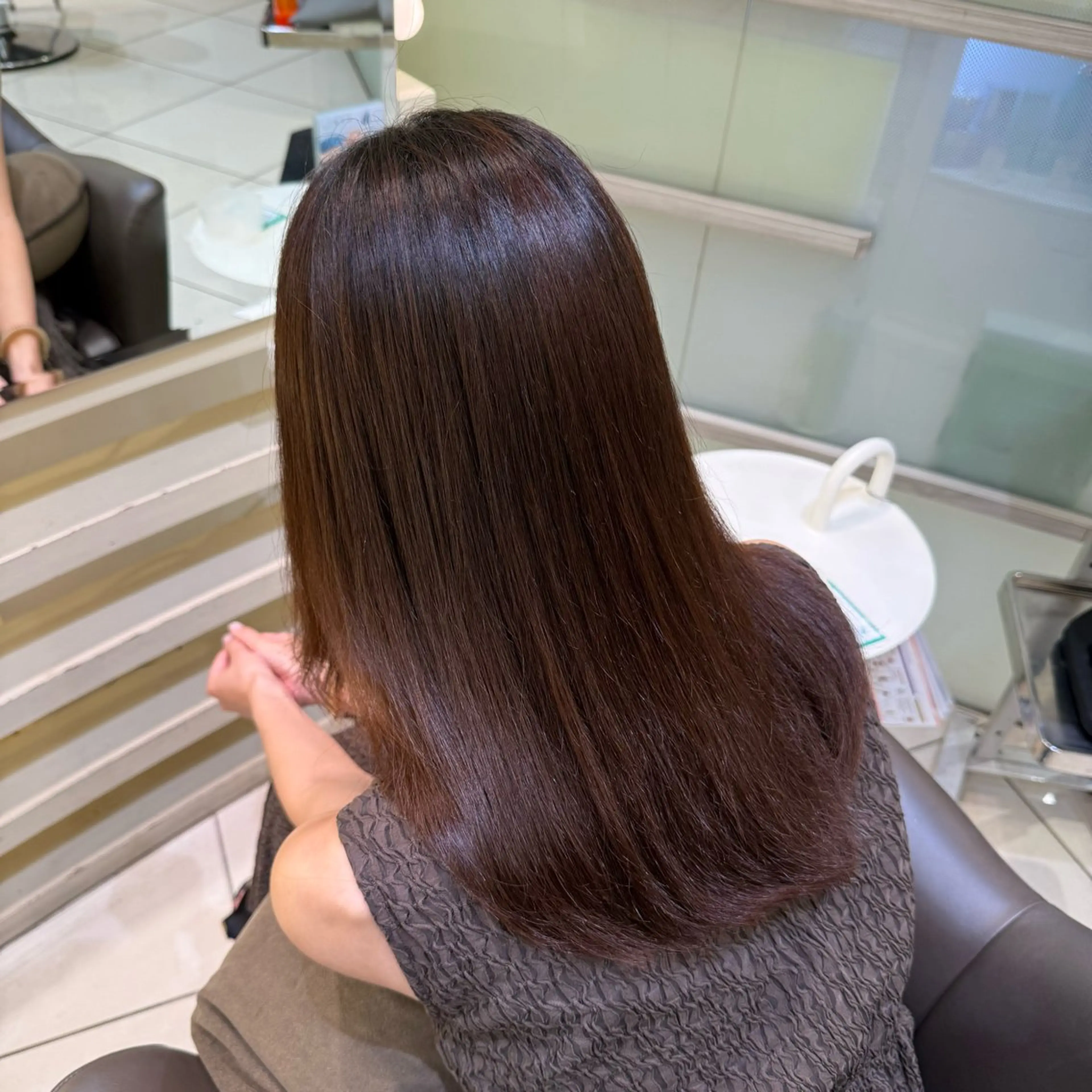 ロング トリートメント ブリーチ 縮毛/あすか🐯のヘアスタイル