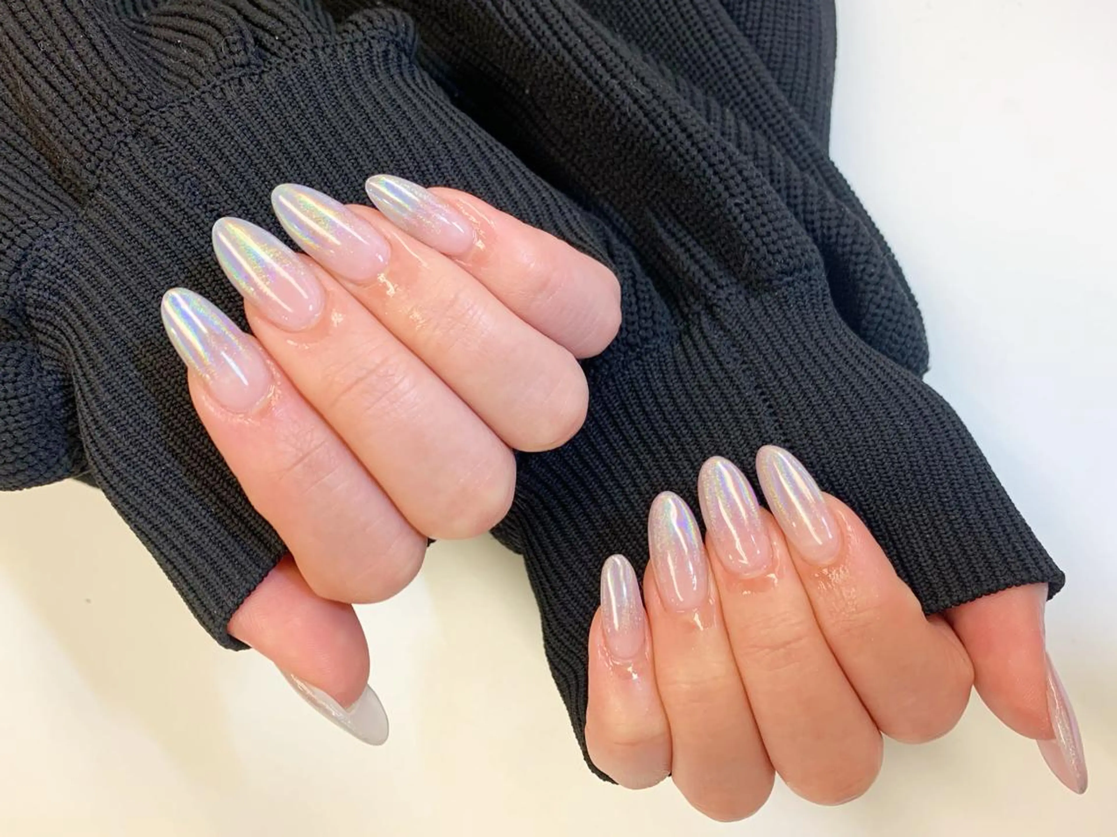 《オフあり》🌈【予約人気No.1☆】スカルプ(1㎝まで)/ユニコーンorミラーorニュアンスパウダー仕上げ✨💅の写真