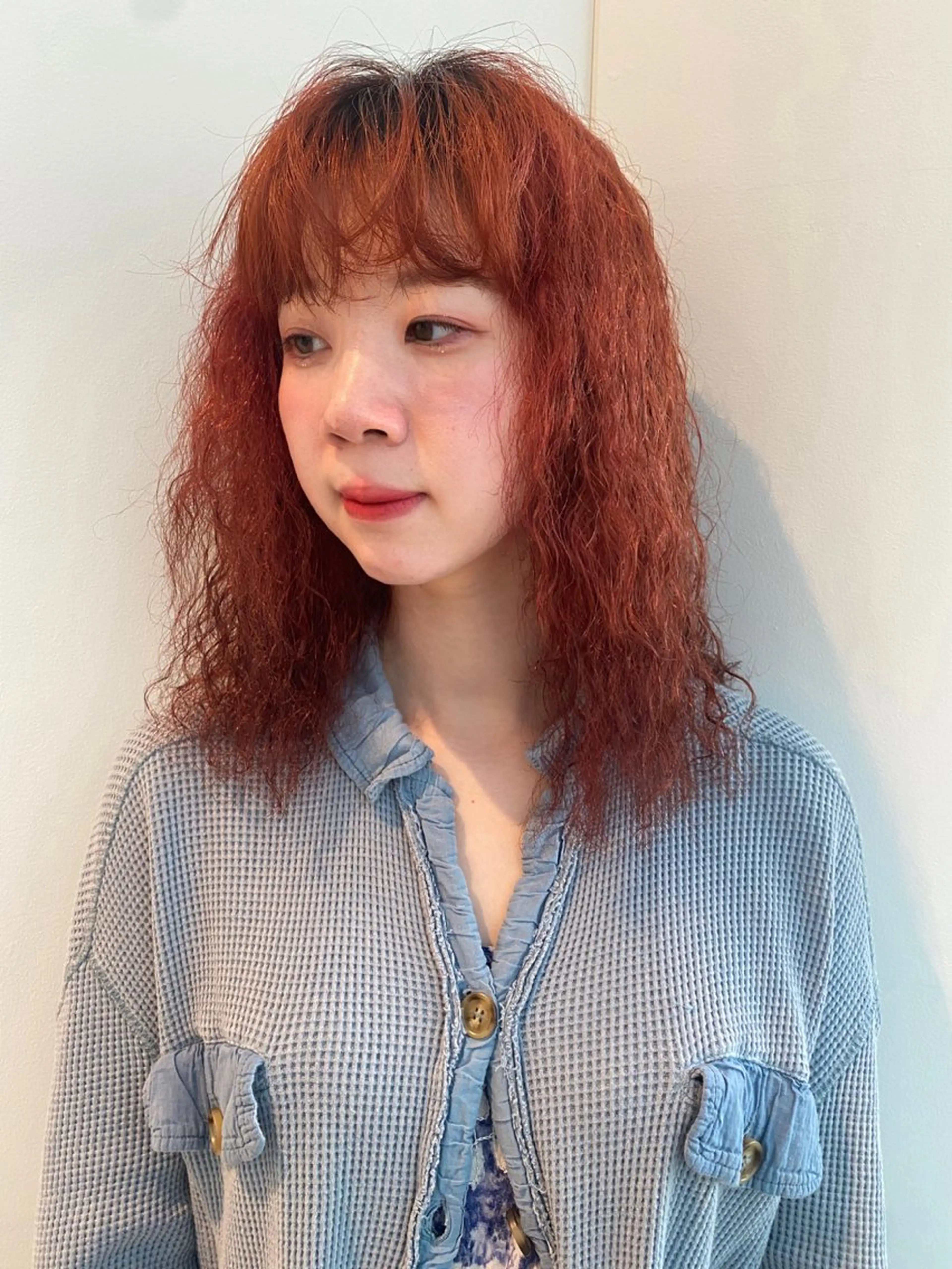 ミディアム カラー パーマ ブリーチ カット ヘアカラー パーマ トリートメント mai / linoah˚✧のヘアスタイル