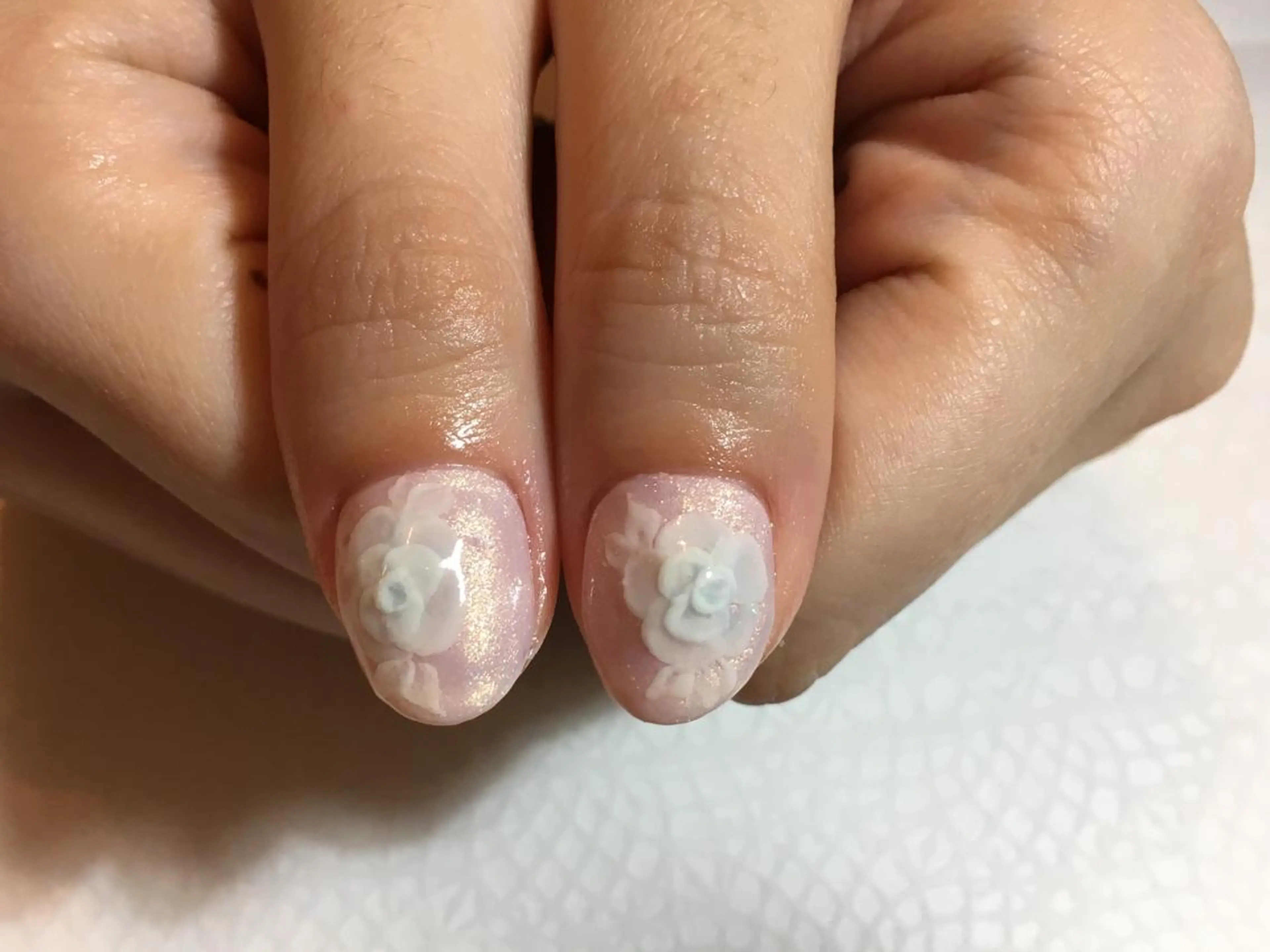 ネイル 水色 古川 里美のネイルデザイン