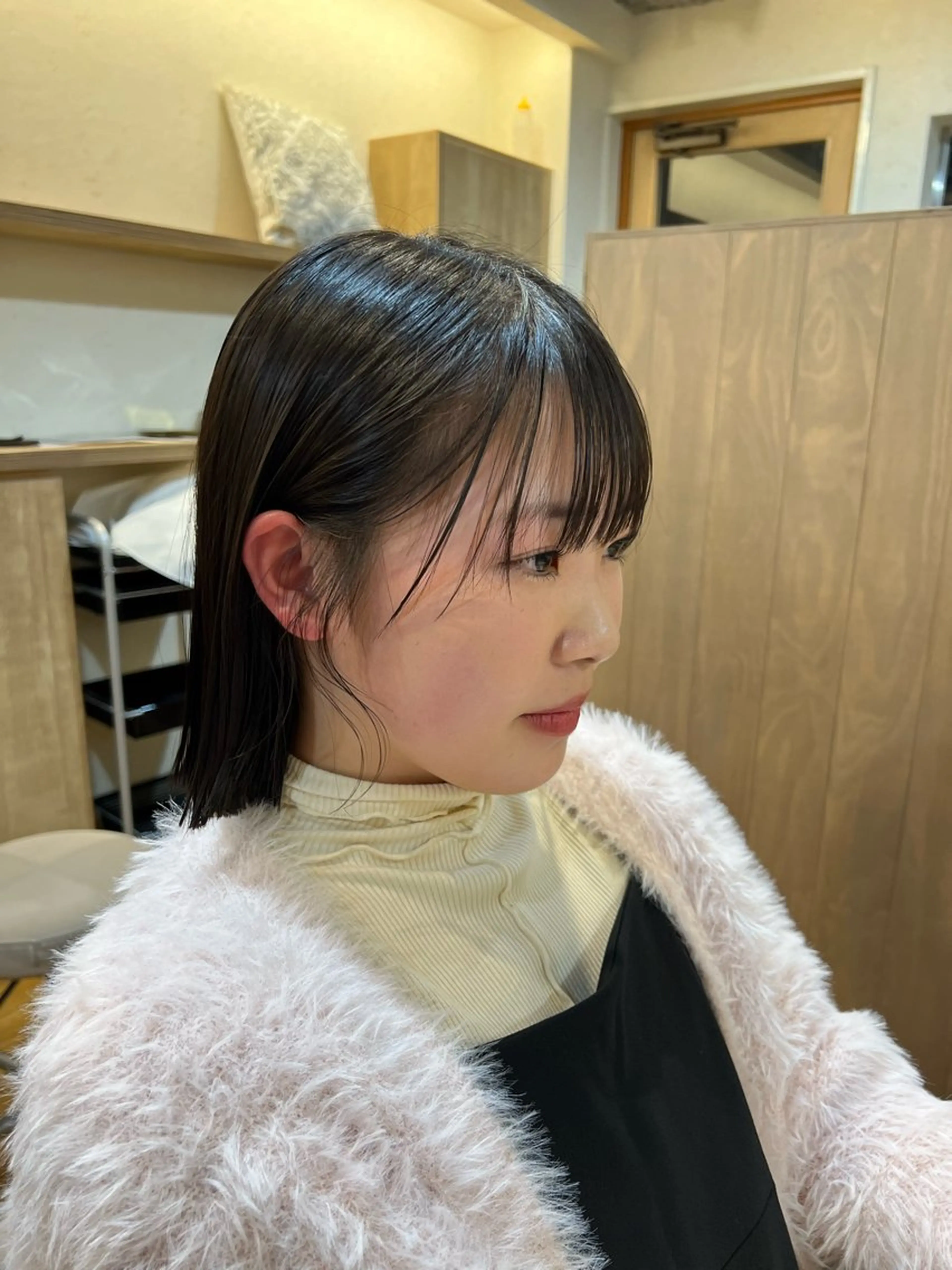 ショート 切りっぱなしボブ ボブ 神戸ボブ✂️ ioe三宮/田 伸佳のヘアスタイル