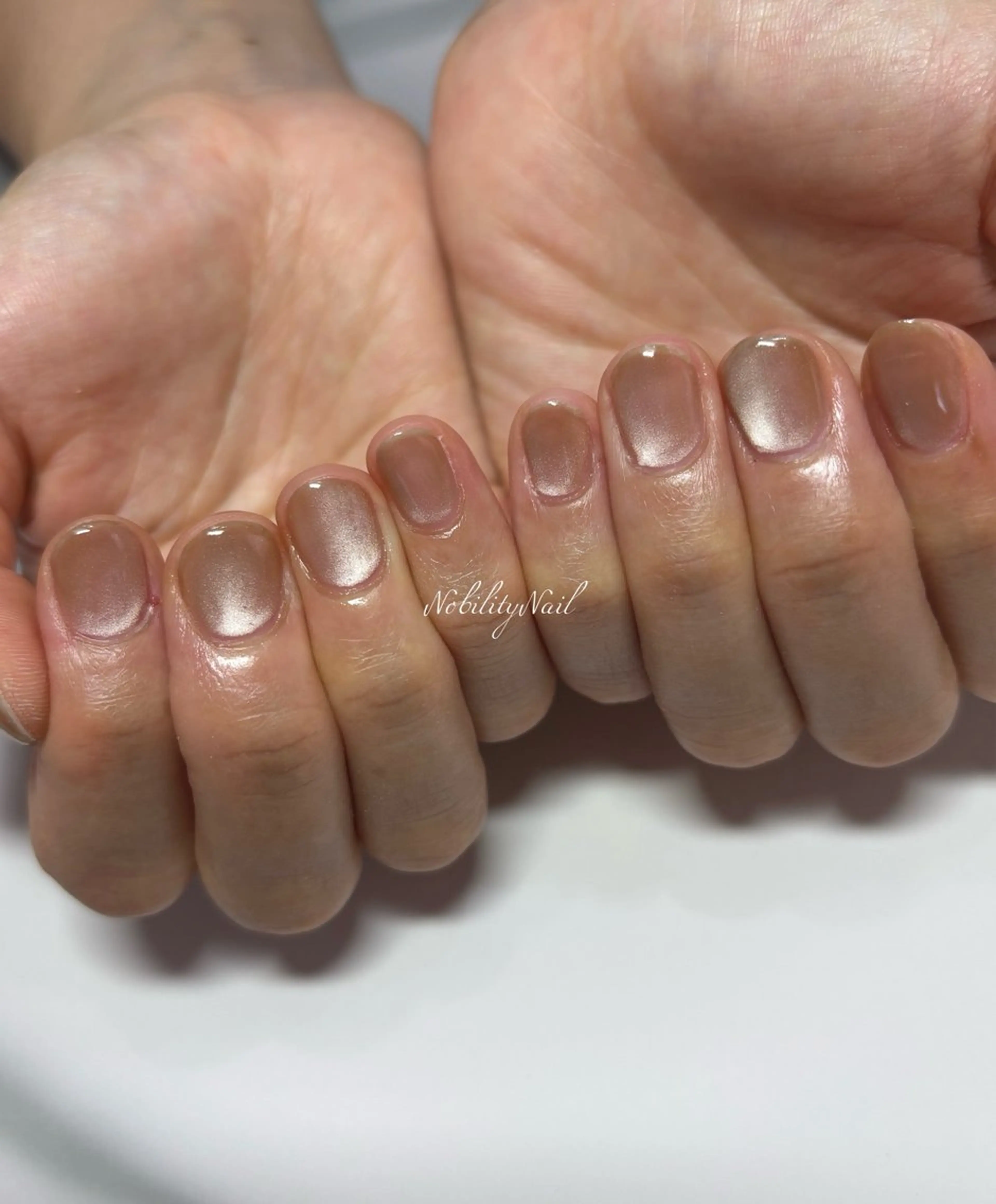 【新規様】マグネットジェル（長さ整え、甘皮ケア付き）ロング不可。他店様のジェルオフ無料。アート2本無料の写真