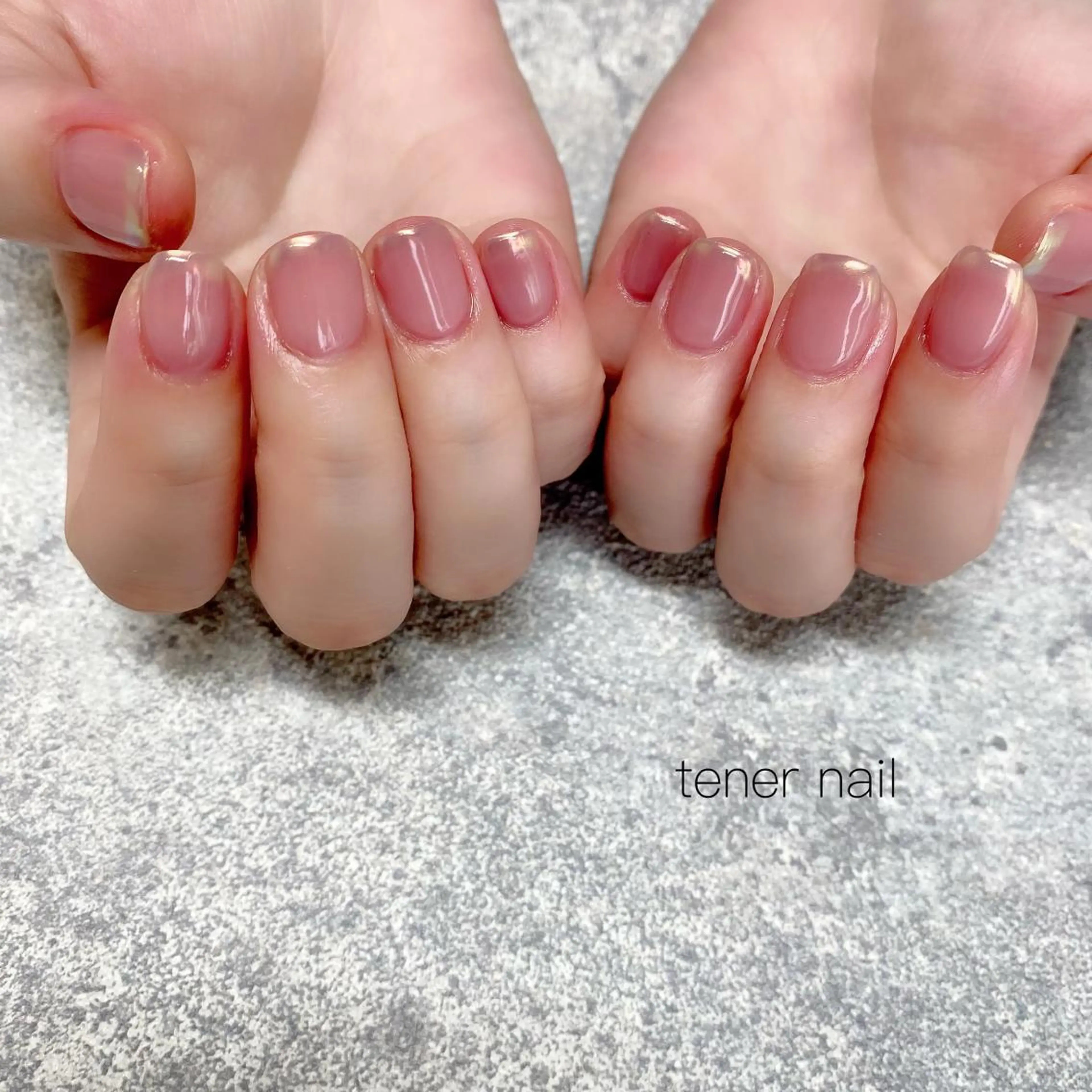ネイル オーロラネイル フレンチネイル tener  nail  テネルネイル所属・テネルネイル tener nailのネイルデザイン