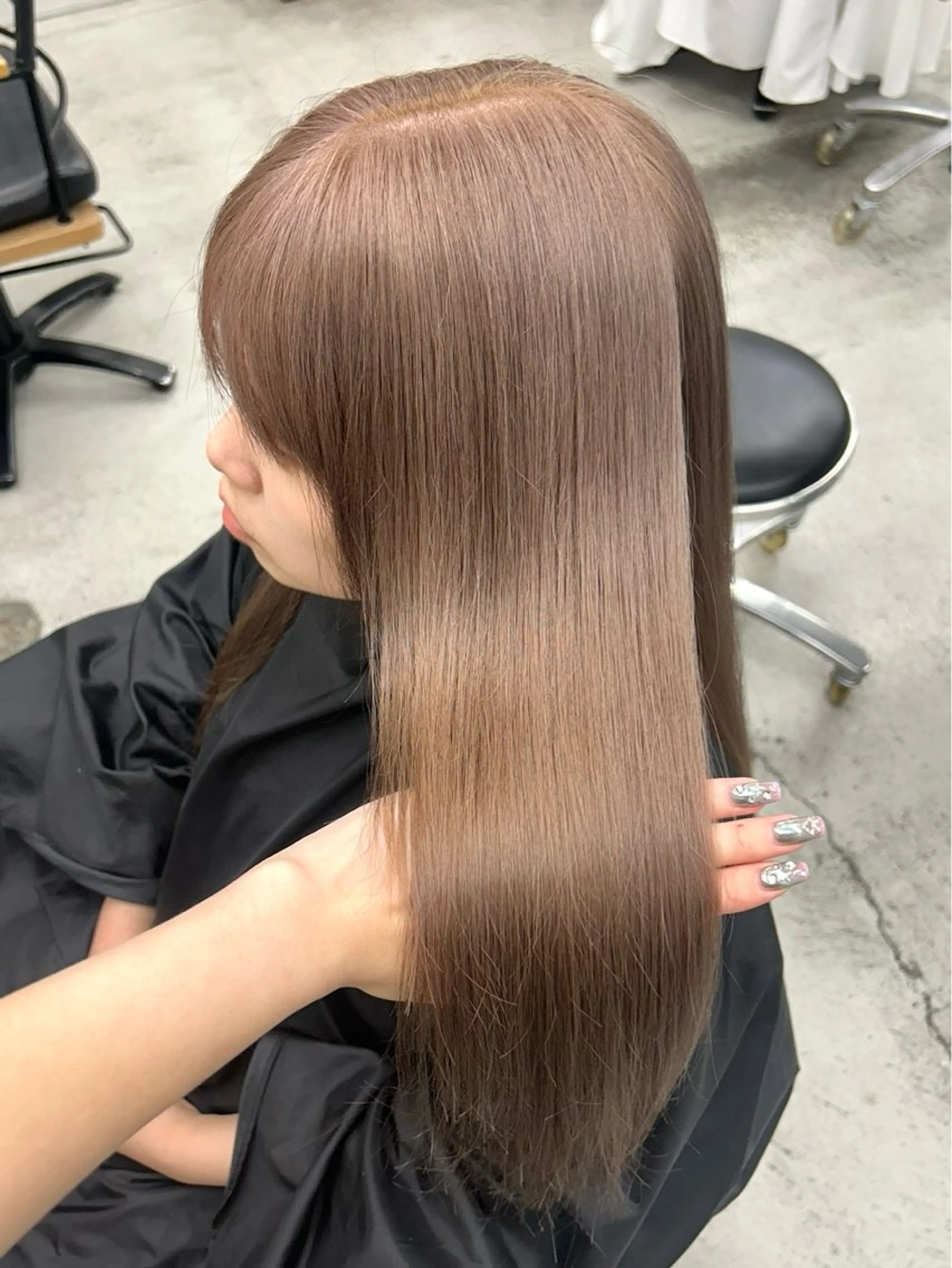 ロング カラー ヘアカラー トリートメント 韓国/ハイトーン/ ボブ🎀MIKU🎀のヘアスタイル