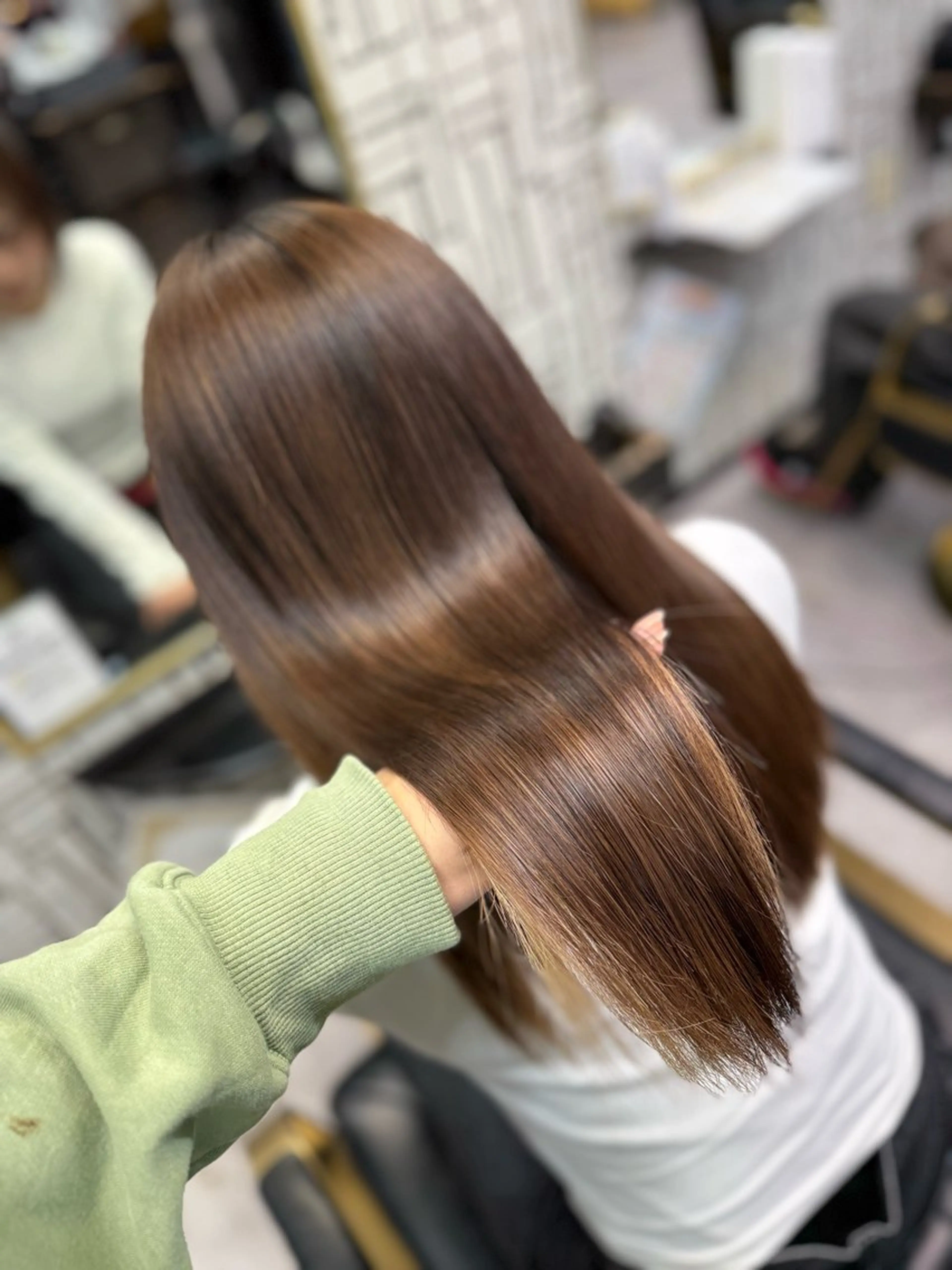 ロング 髪質改善 ヘアカラー arose久留米所属・山中 莉乃のヘアスタイル