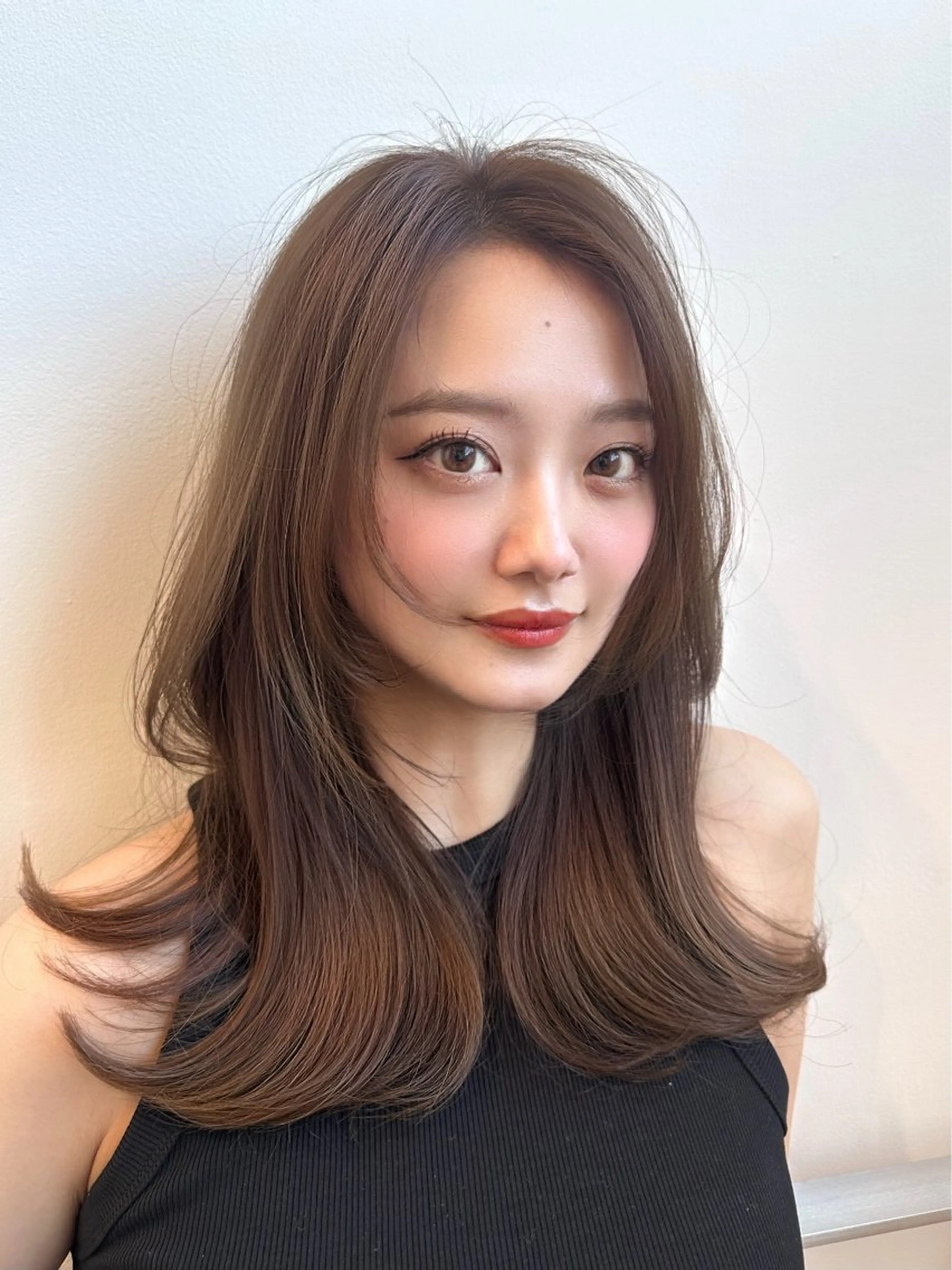 透明感ケアカラー + 超補修トリートメントの写真