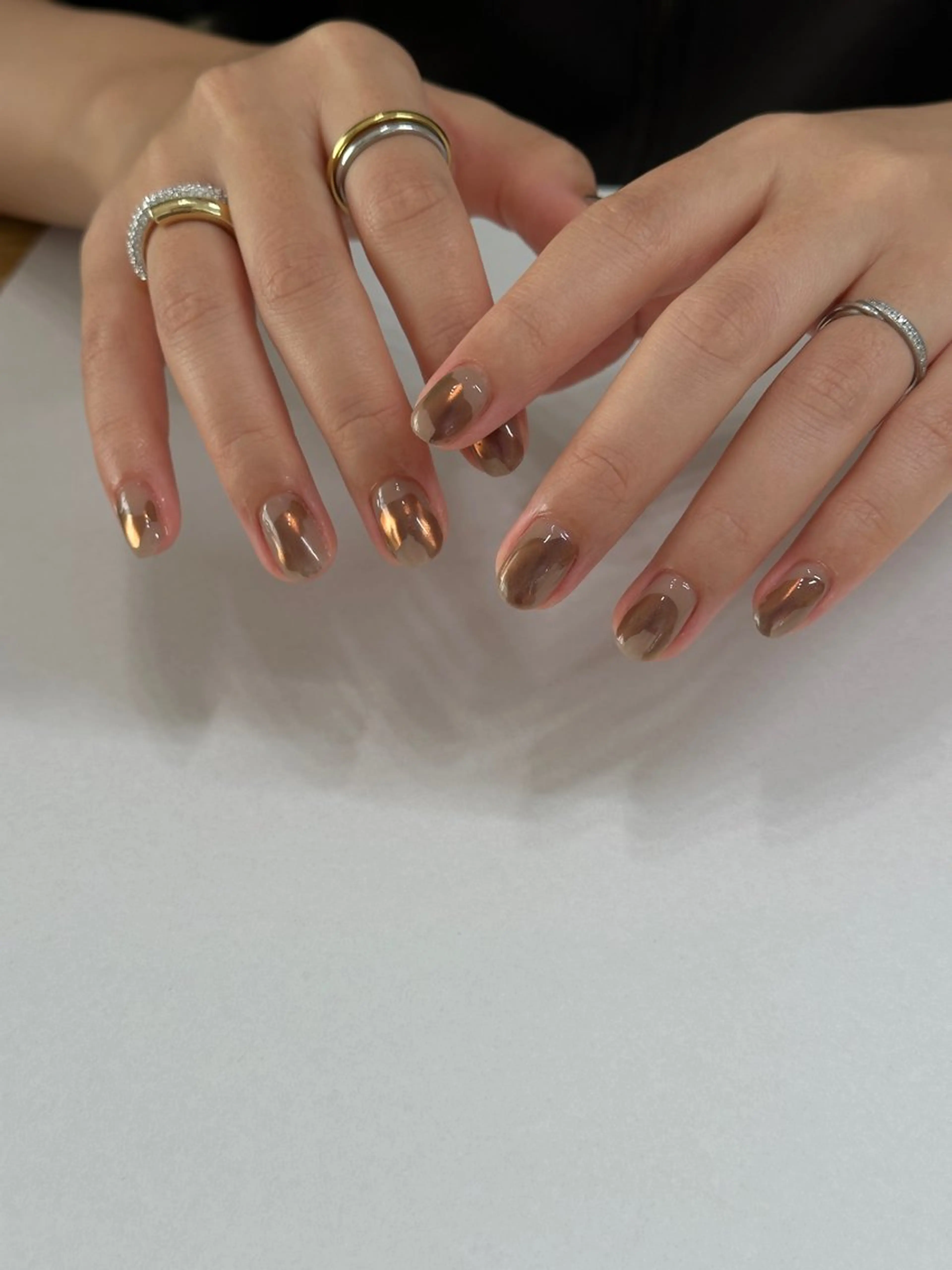 ネイル ミラーネイル ハンドネイル cyaan所属・nail salon Cyaanのネイルデザイン