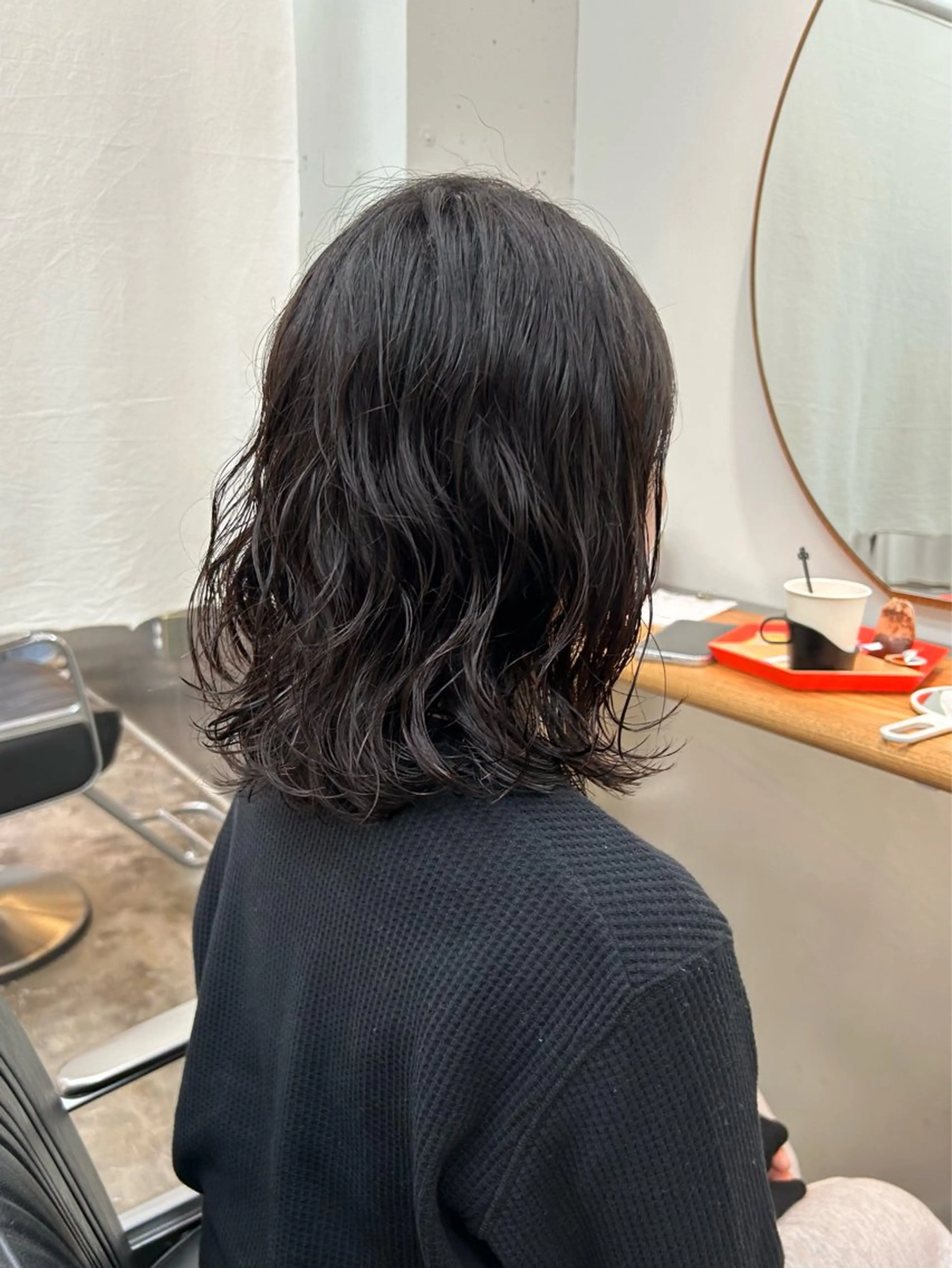 ミディアム パーマ カット パーマ ENIEN MAKE’S 立川所属・ミカ🌟パーマ/ ニュアンスパーマのヘアスタイル
