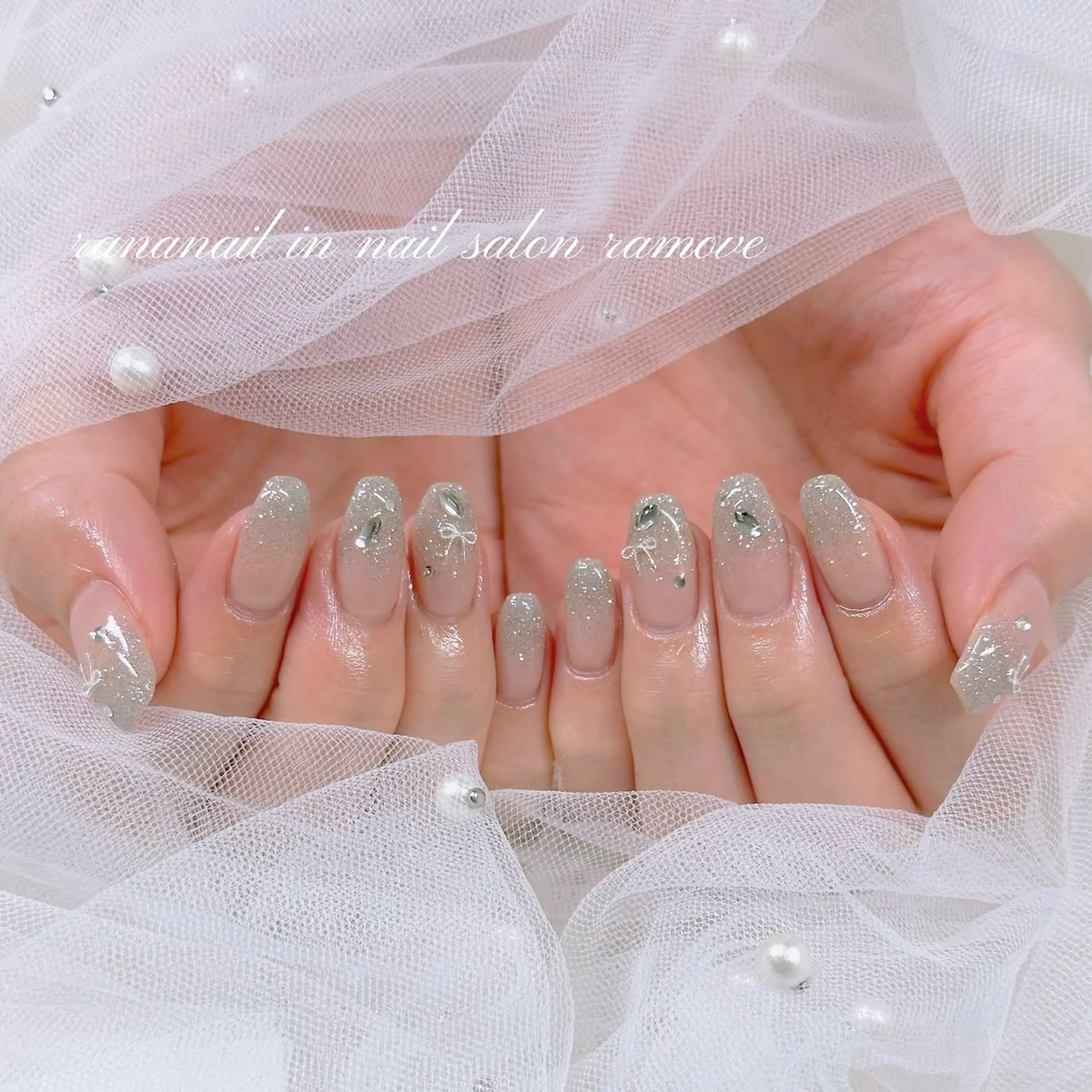 ネイル フラッシュネイル ラメ(グリッター) ラメグラデーション ハンドネイル nail salon ramove所属・ramove ranaのネイルデザイン