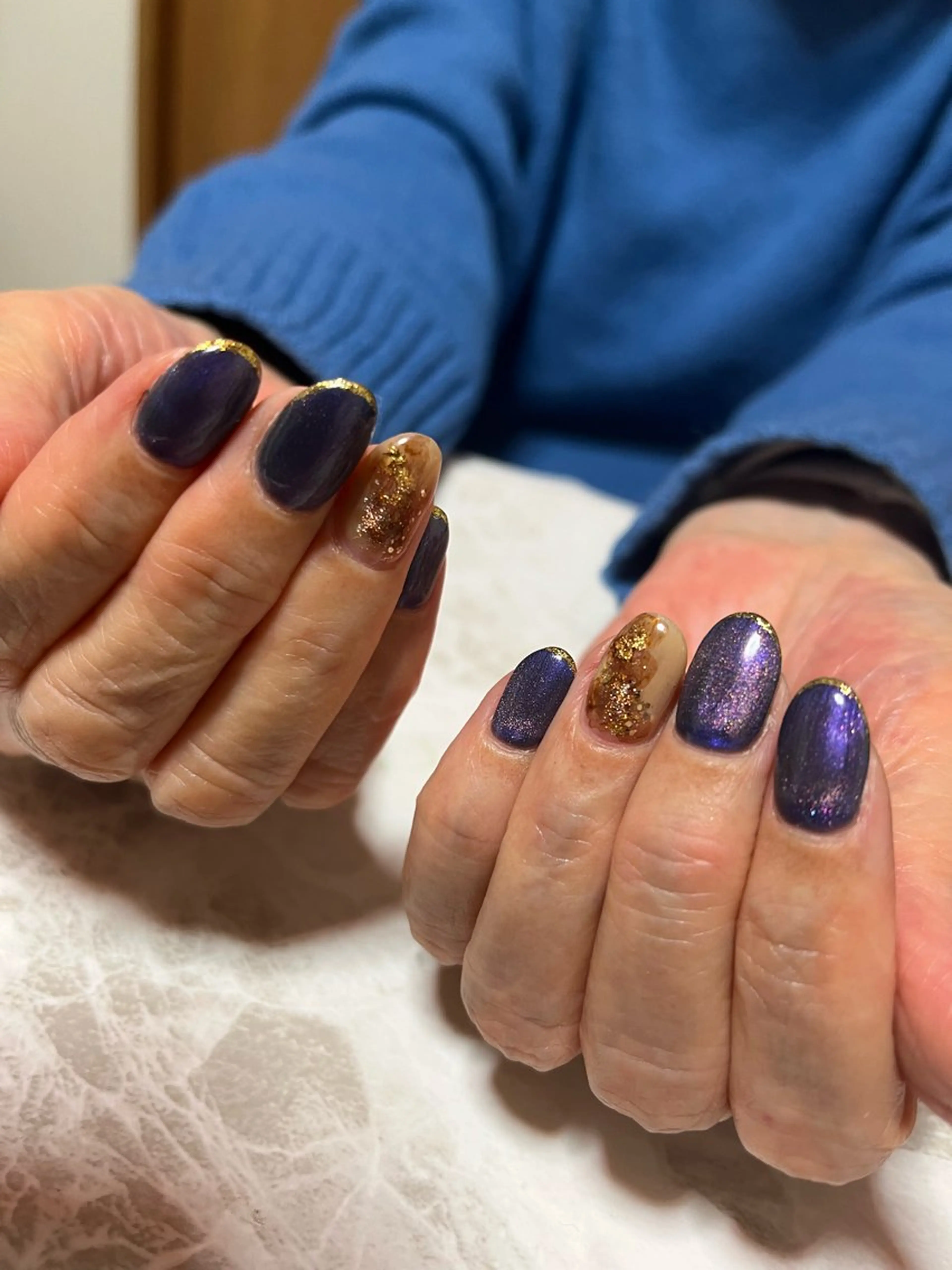 ネイル アートネイル マグネットネイル ハンドネイル nail salon L.Nのネイルデザイン