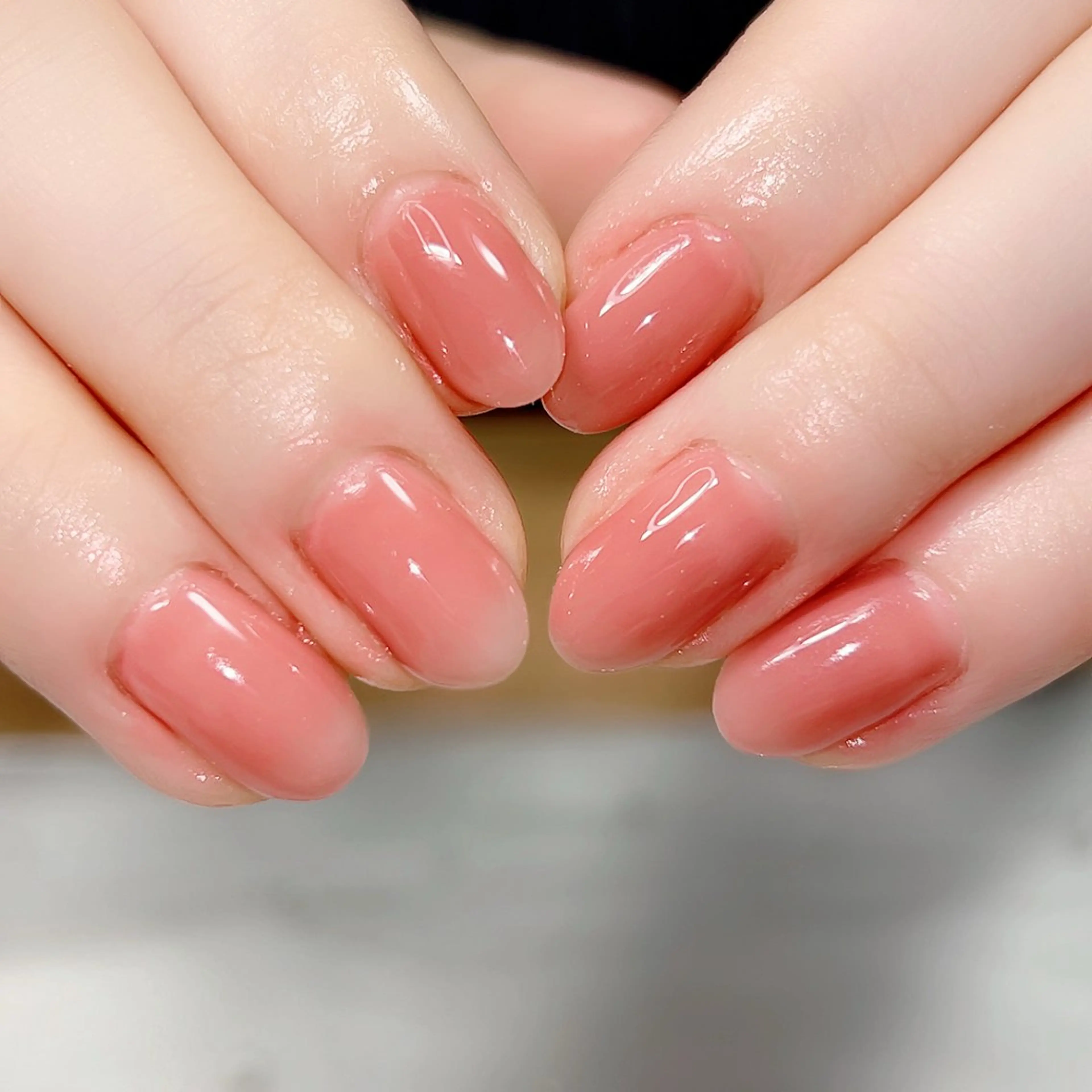 ネイル キラキラネイル ワンカラーネイル 春ネイル Cute Tips nailのネイルデザイン