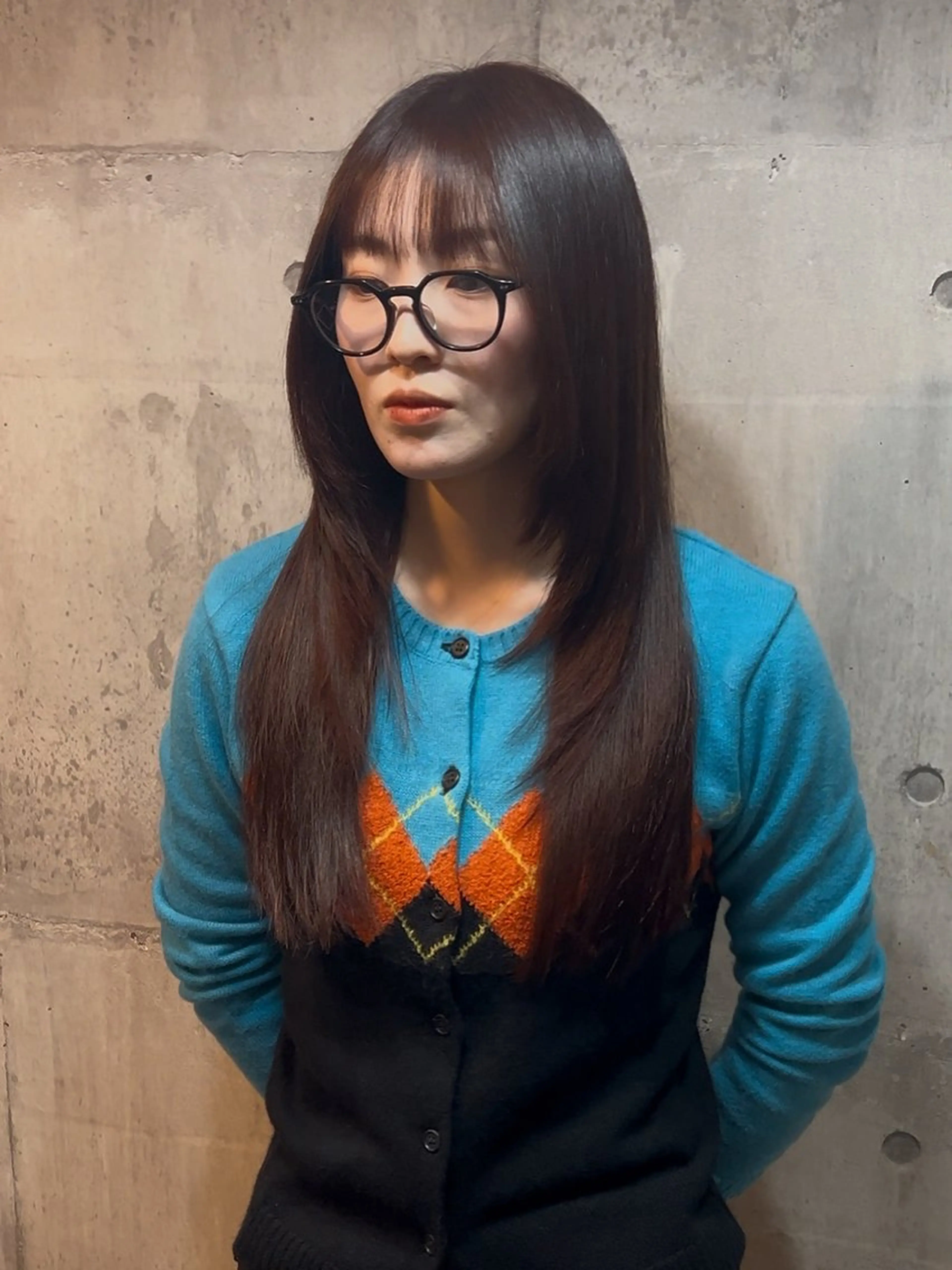 ロング カラー レイヤーカット カット ヘアカラー トリートメント Nagi レイヤー カット　ブリーチ募集のヘアスタイル